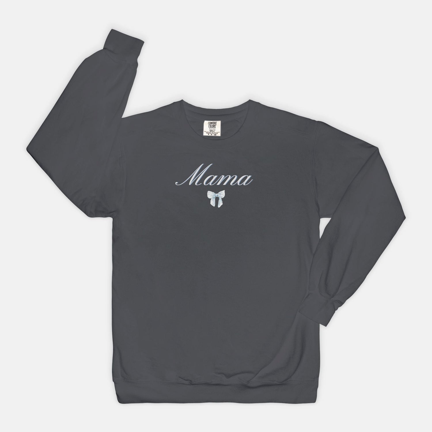 blue and white fall personalized sweatshirt mama - designs by pippa