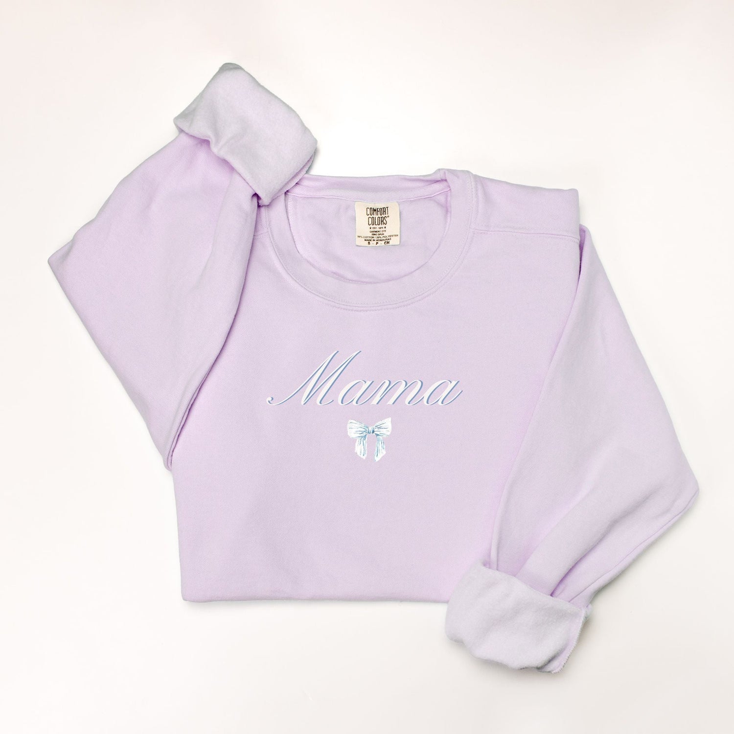 blue and white fall personalized sweatshirt mama - designs by pippa