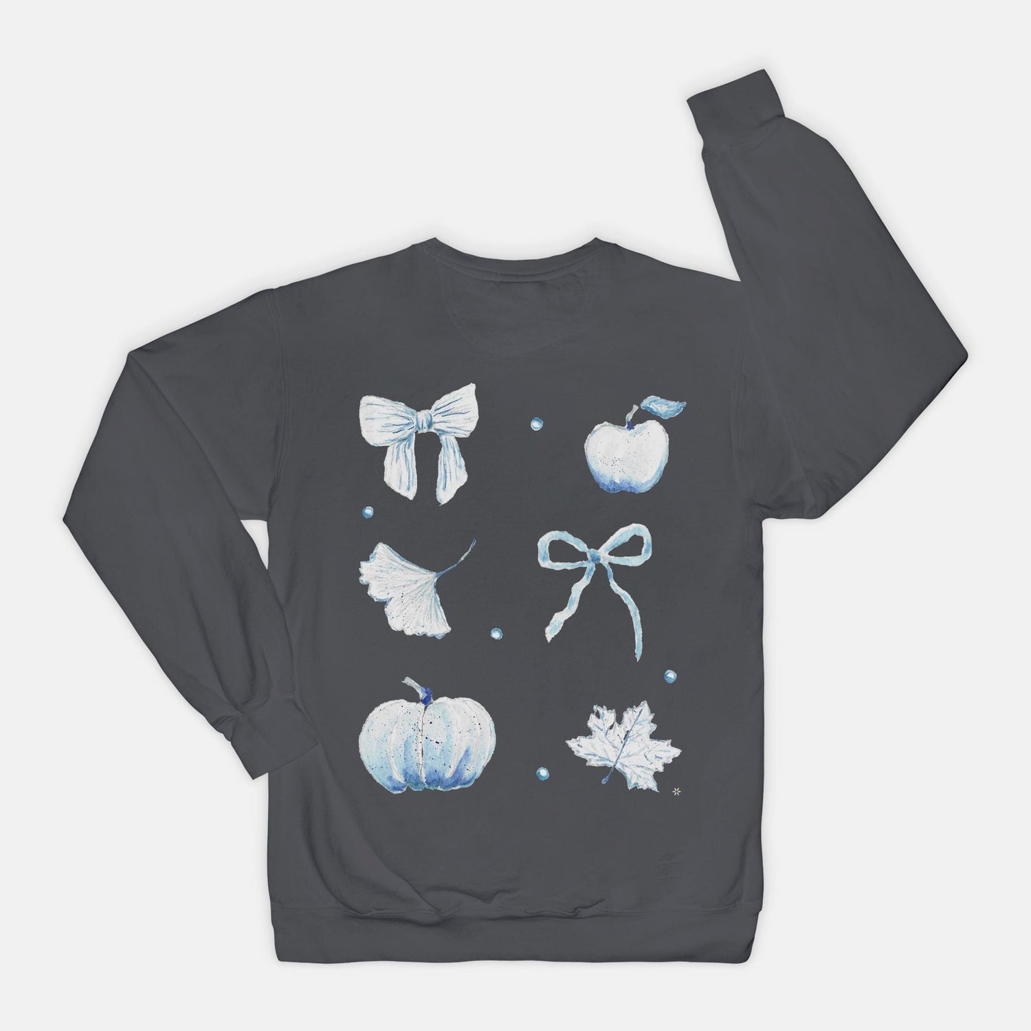 blue and white fall personalized sweatshirt mama - designs by pippa