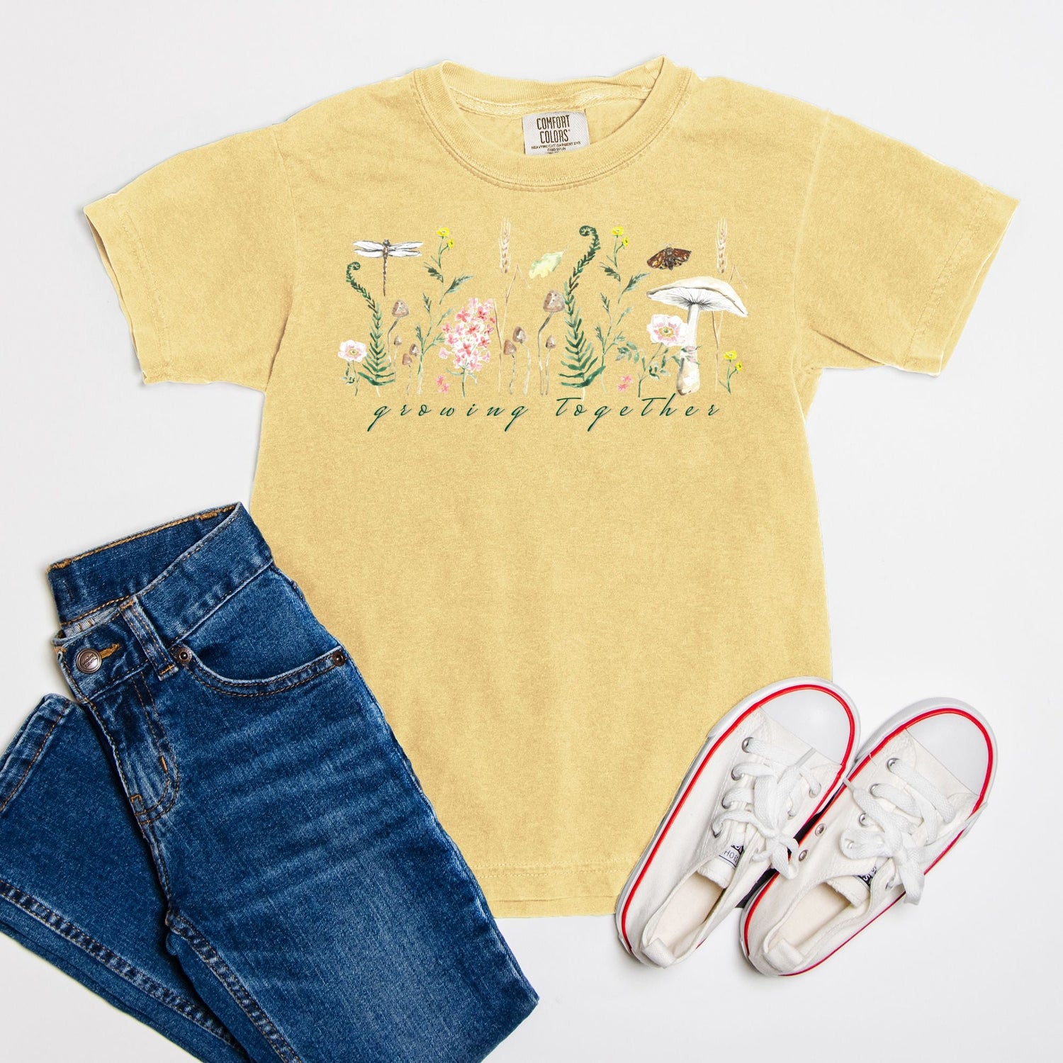 fall floral foliage custom tee - designs by pippa