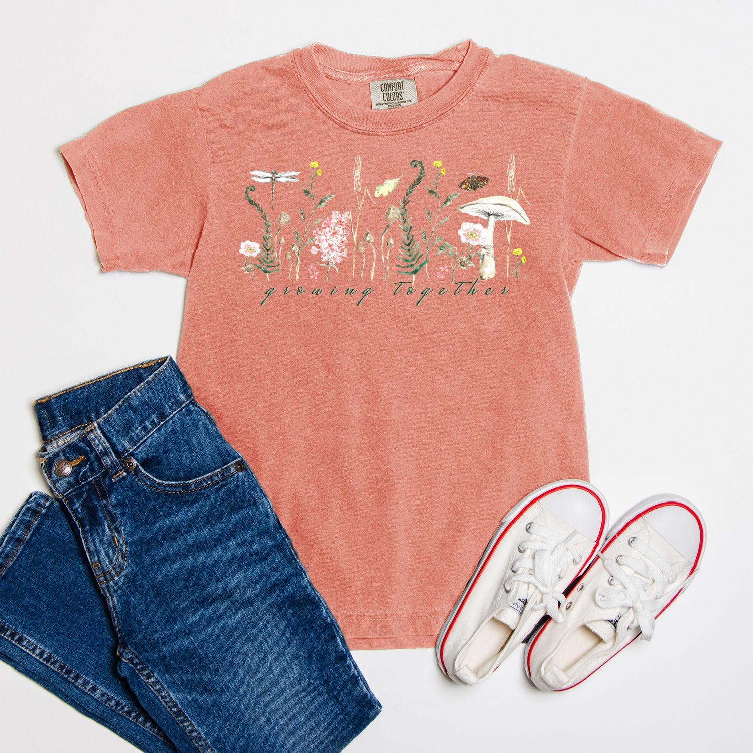 fall floral foliage custom tee - designs by pippa