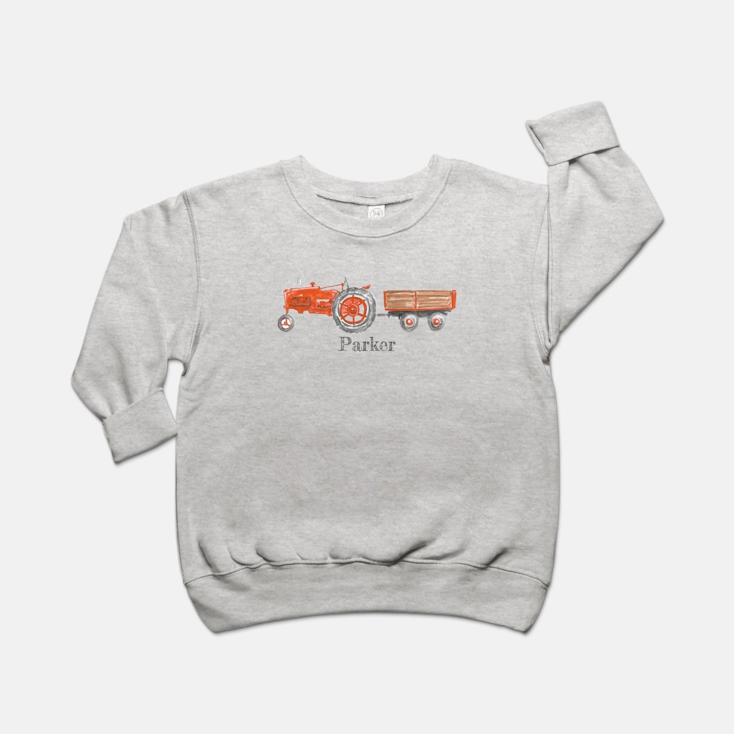 vintage red tractor toddler crew neck sweatshirt 2 - 5/6 - designs by pippa