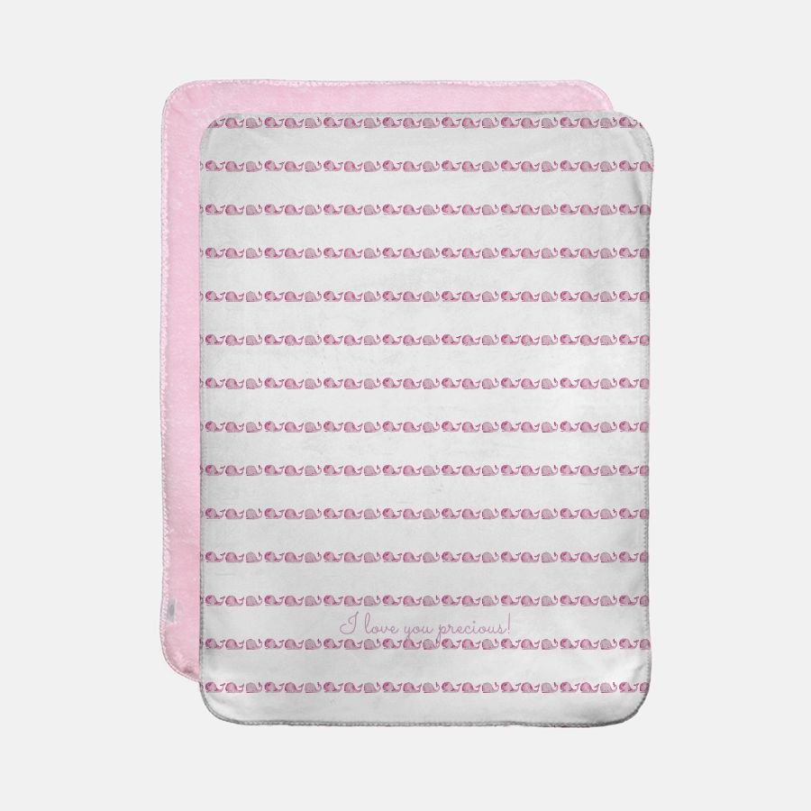 whalecome baby pink faux fur minky - designs by pippa