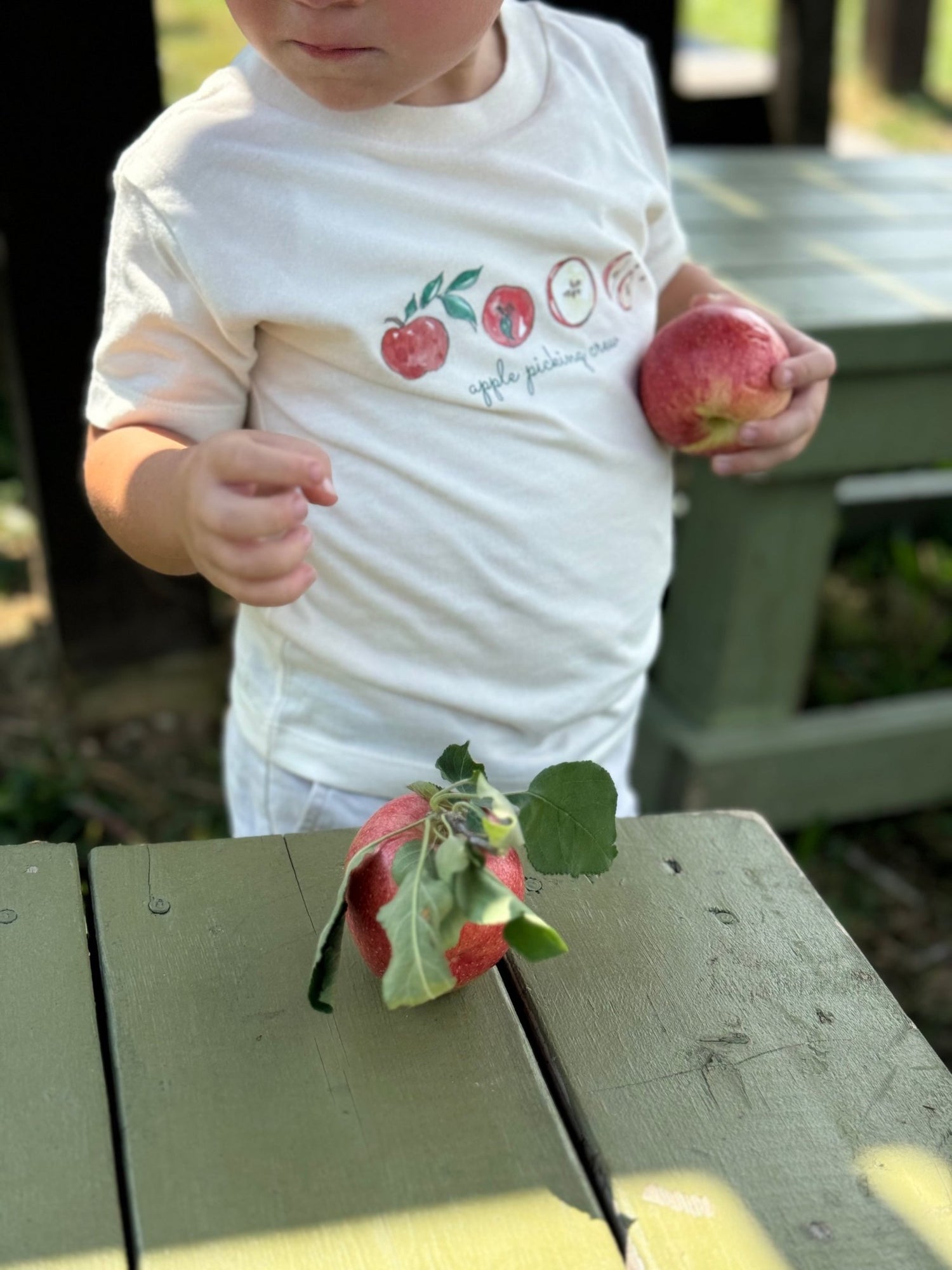 apples in a row custom tee 2T - 5T - designs by pippa