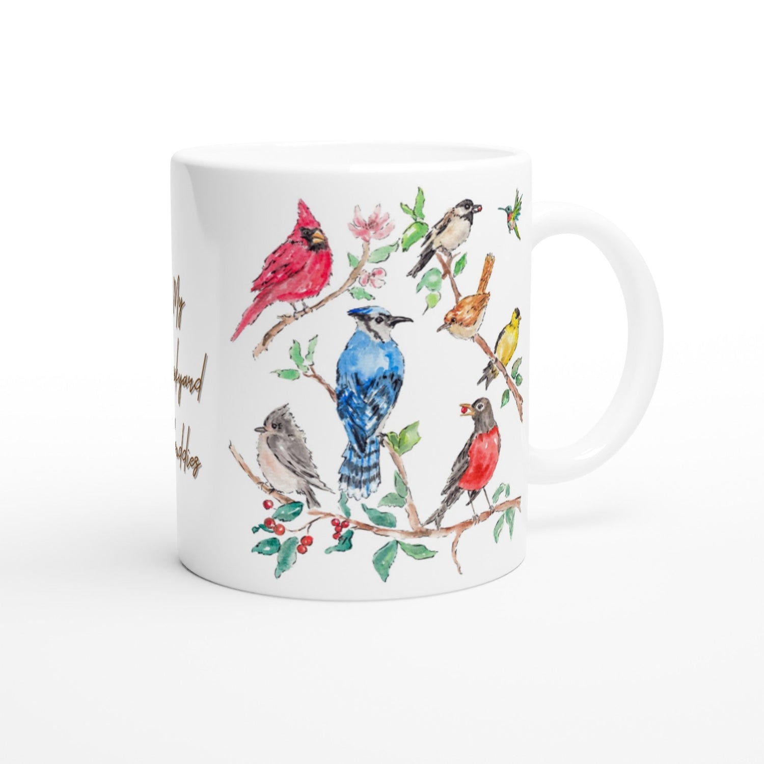 backyard buddies personalized ceramic mug - designs by pippa