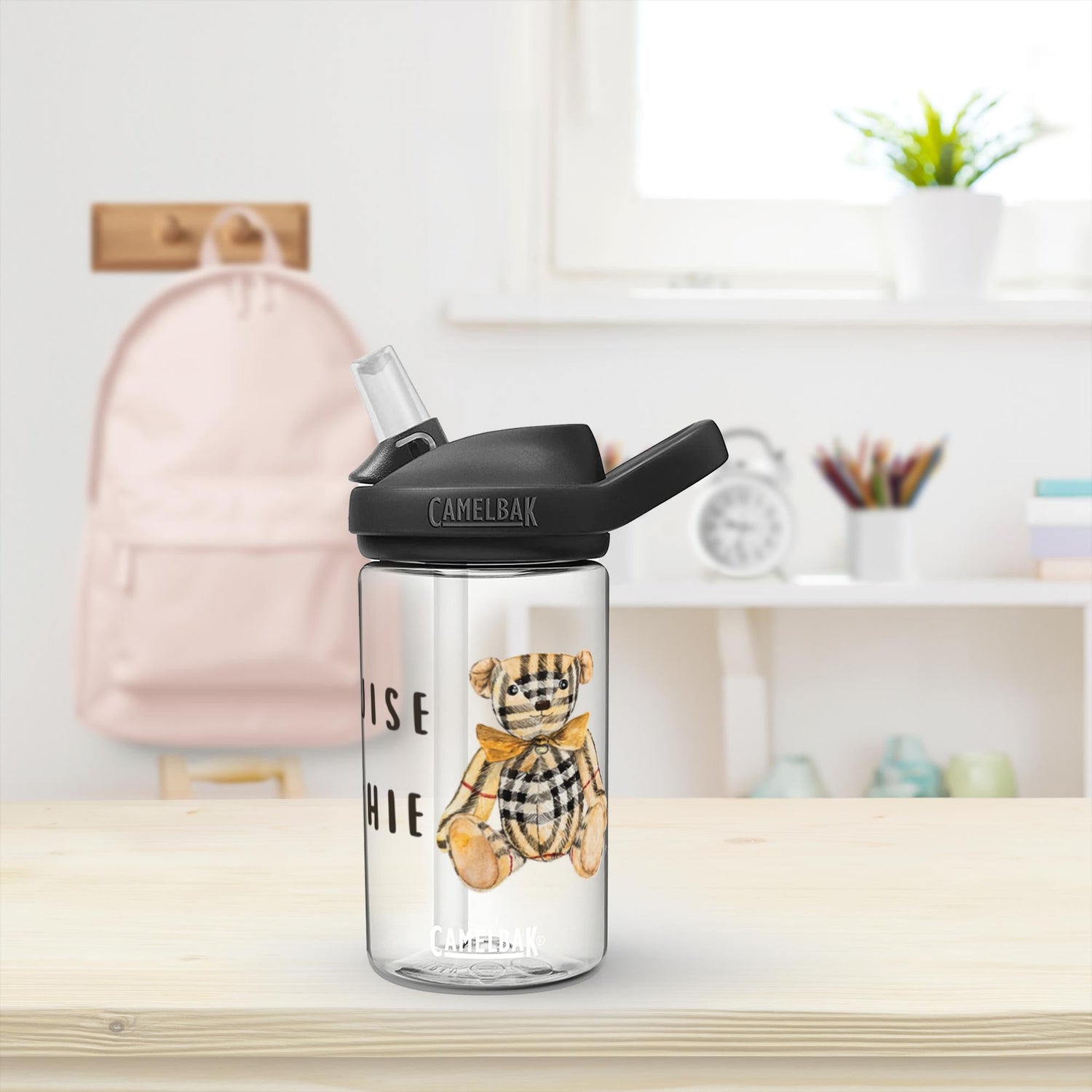 CamelBak Eddy+ Kids Custom Bottles CHeck Bear - designs by pippa