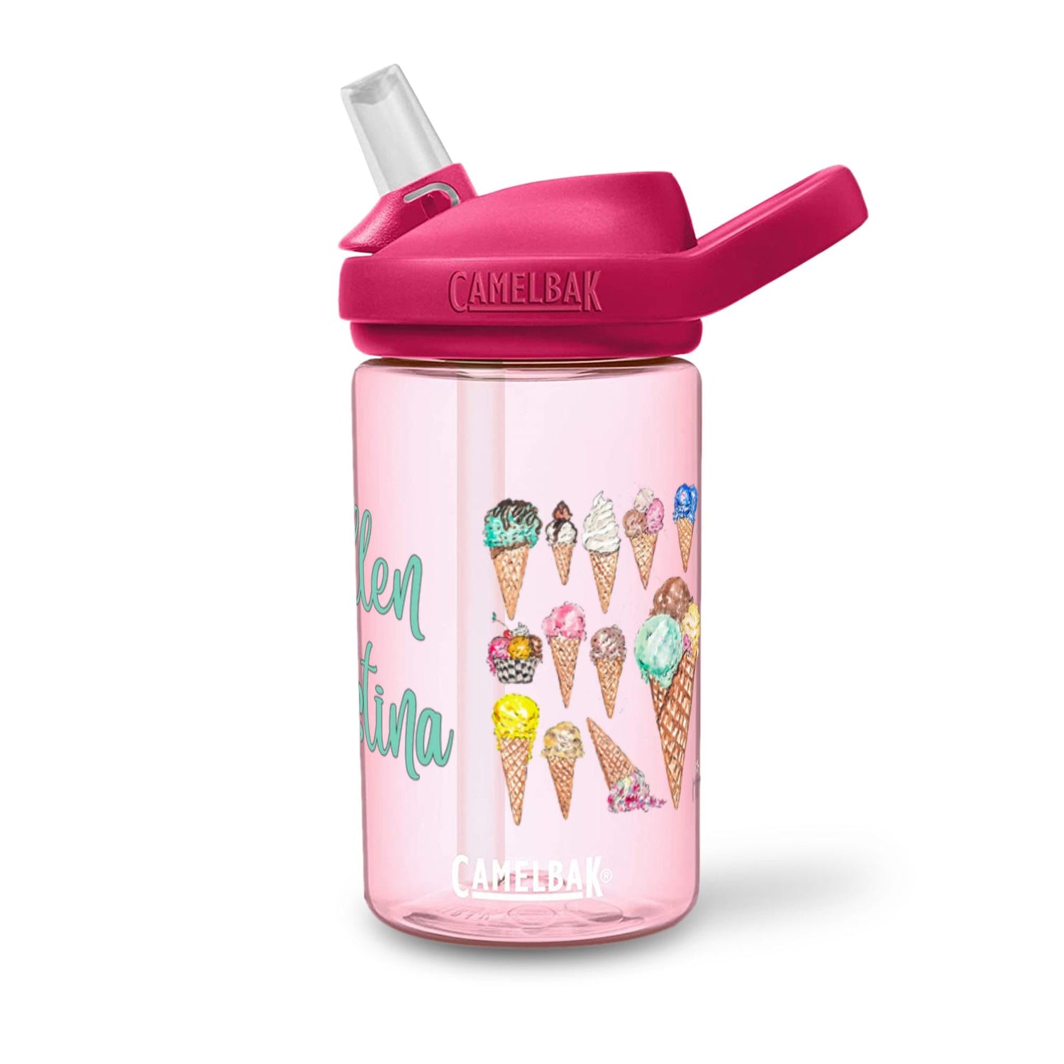 CamelBak Eddy+ Kids Personalized Bottles Ice Cream - designs by pippa