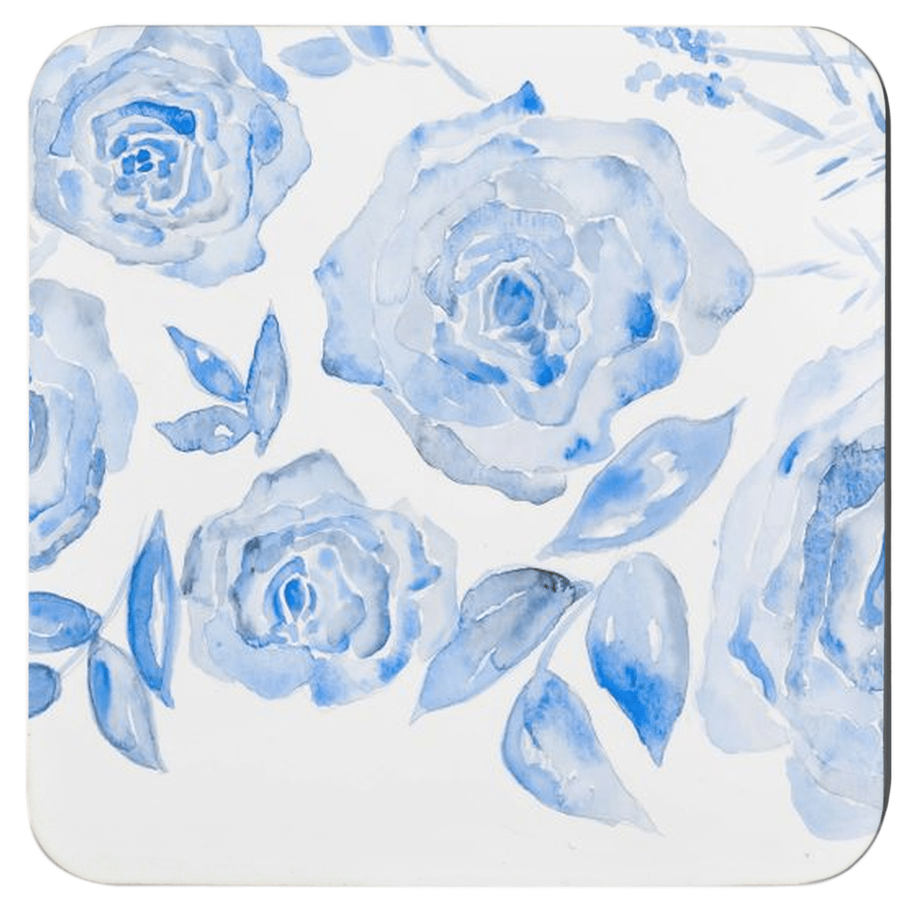 chinoiserie rose bleu coasters - designs by pippa