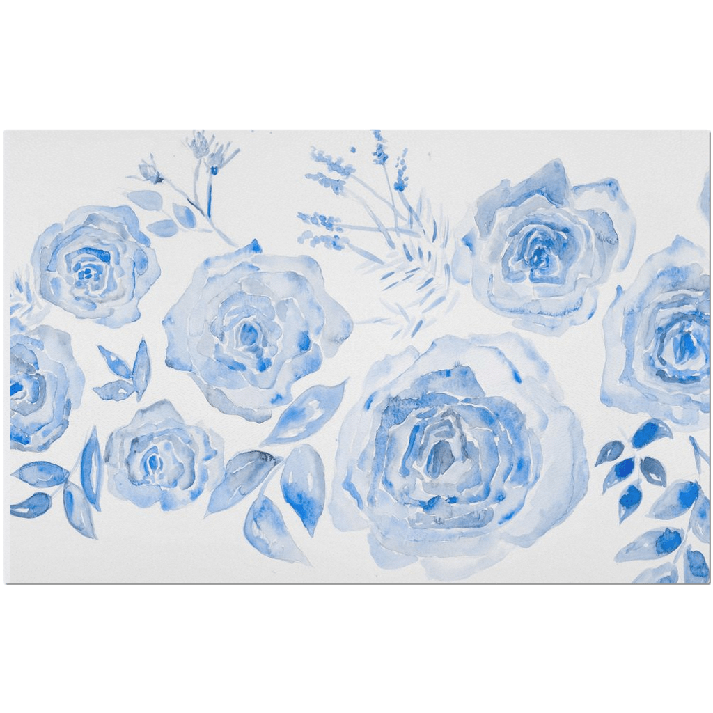 chinoiserie rose bleu placemat - designs by pippa