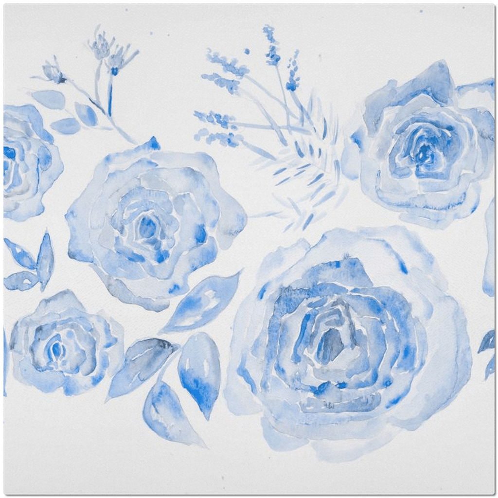 chinoiserie rose bleu placemat - designs by pippa