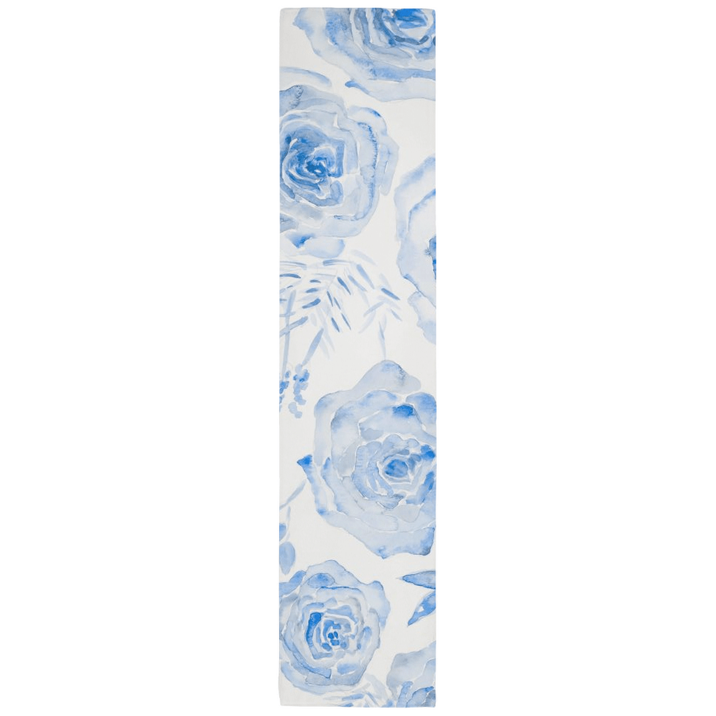 chinoiserie rose bleu table runners - designs by pippa