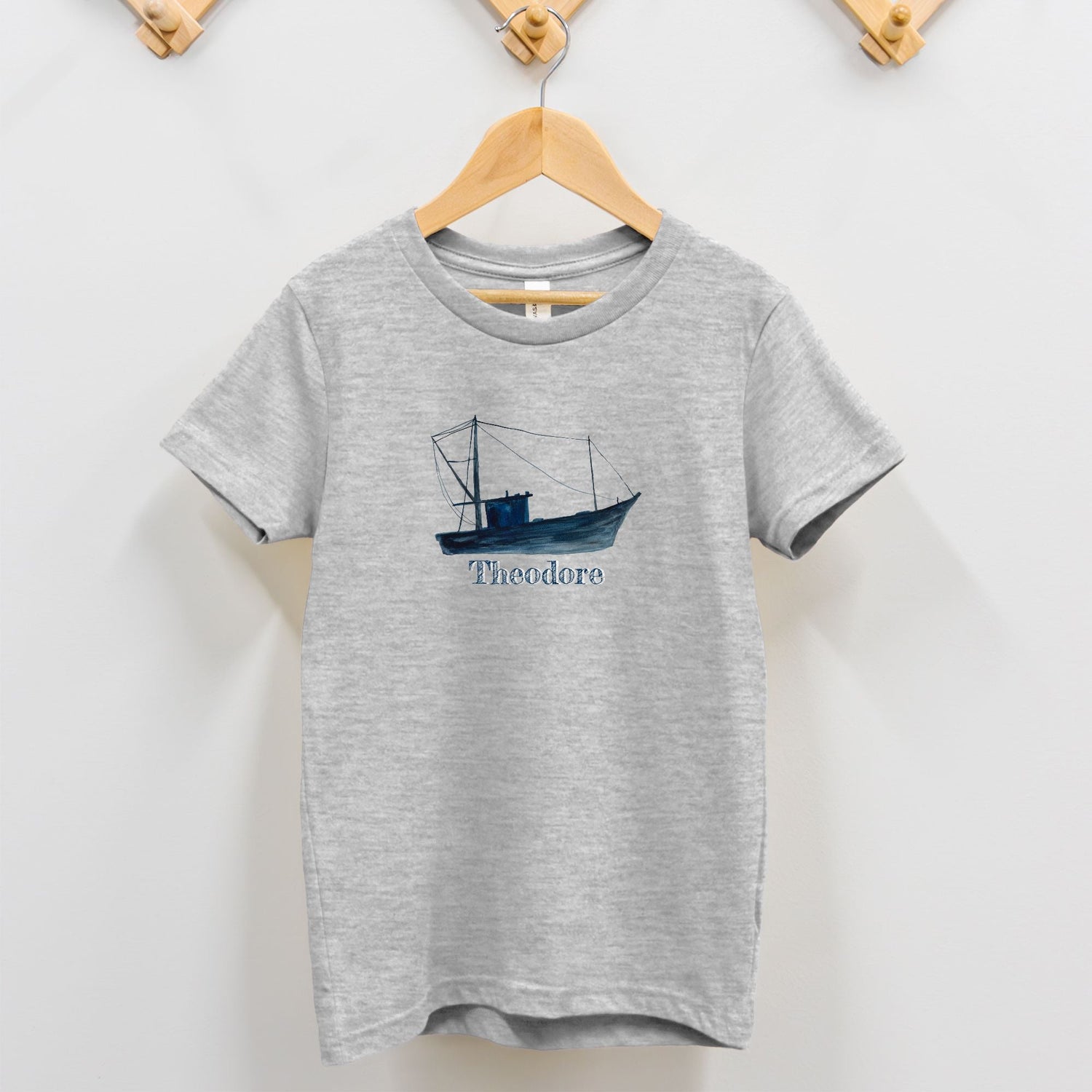 classic fishing boy toddler custom tee 2T - 5T - designs by pippa