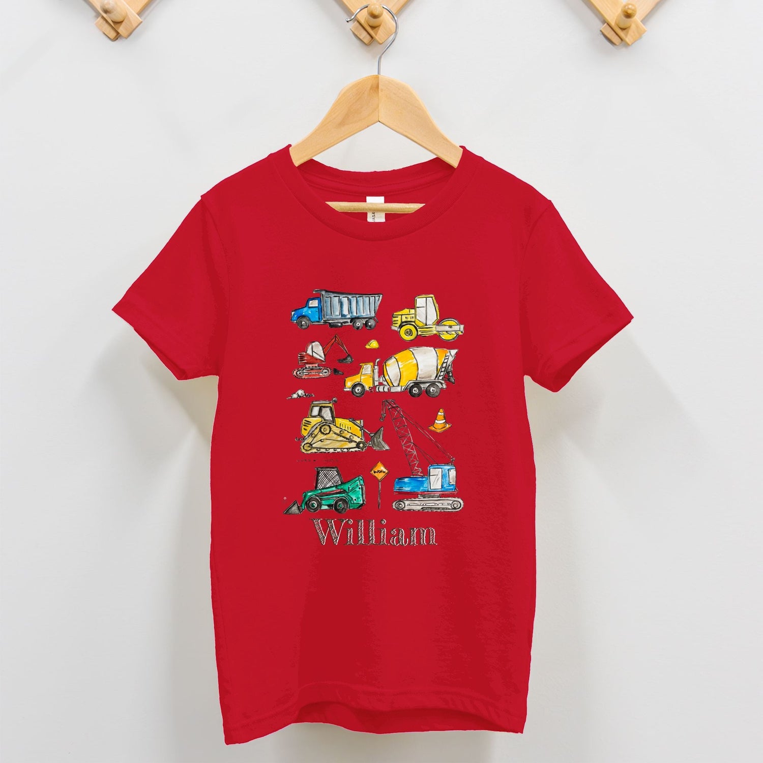 construction truck lover custom tee 2T - 5T - designs by pippa