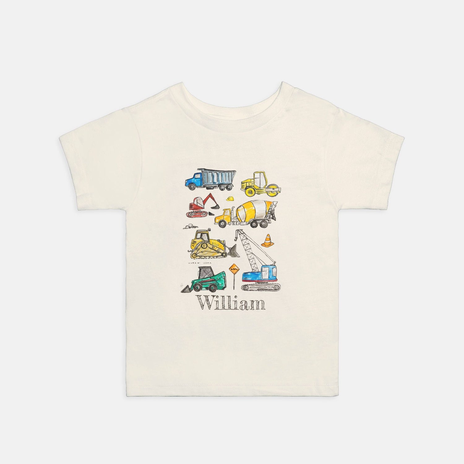 construction truck lover custom tee 2T - 5T - designs by pippa