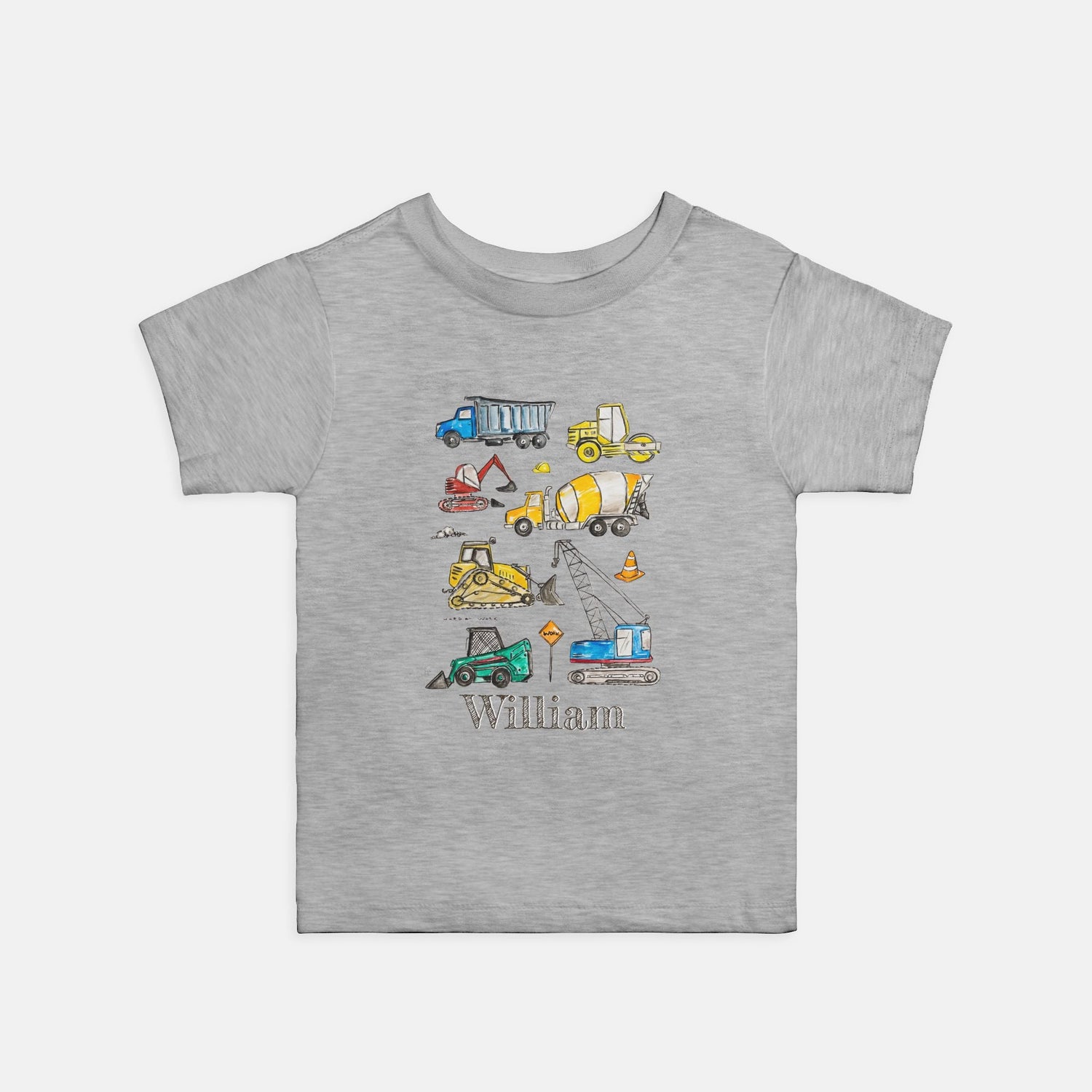 construction truck lover custom tee 2T - 5T - designs by pippa