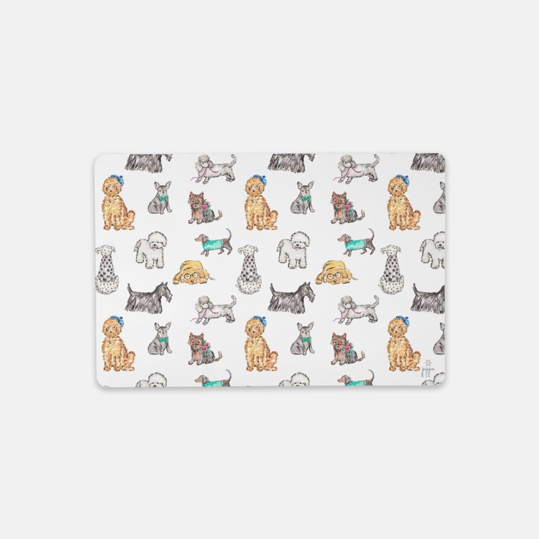 Dog Fancy Desk Mat – Small (18″ x 12″) - designs by pippa