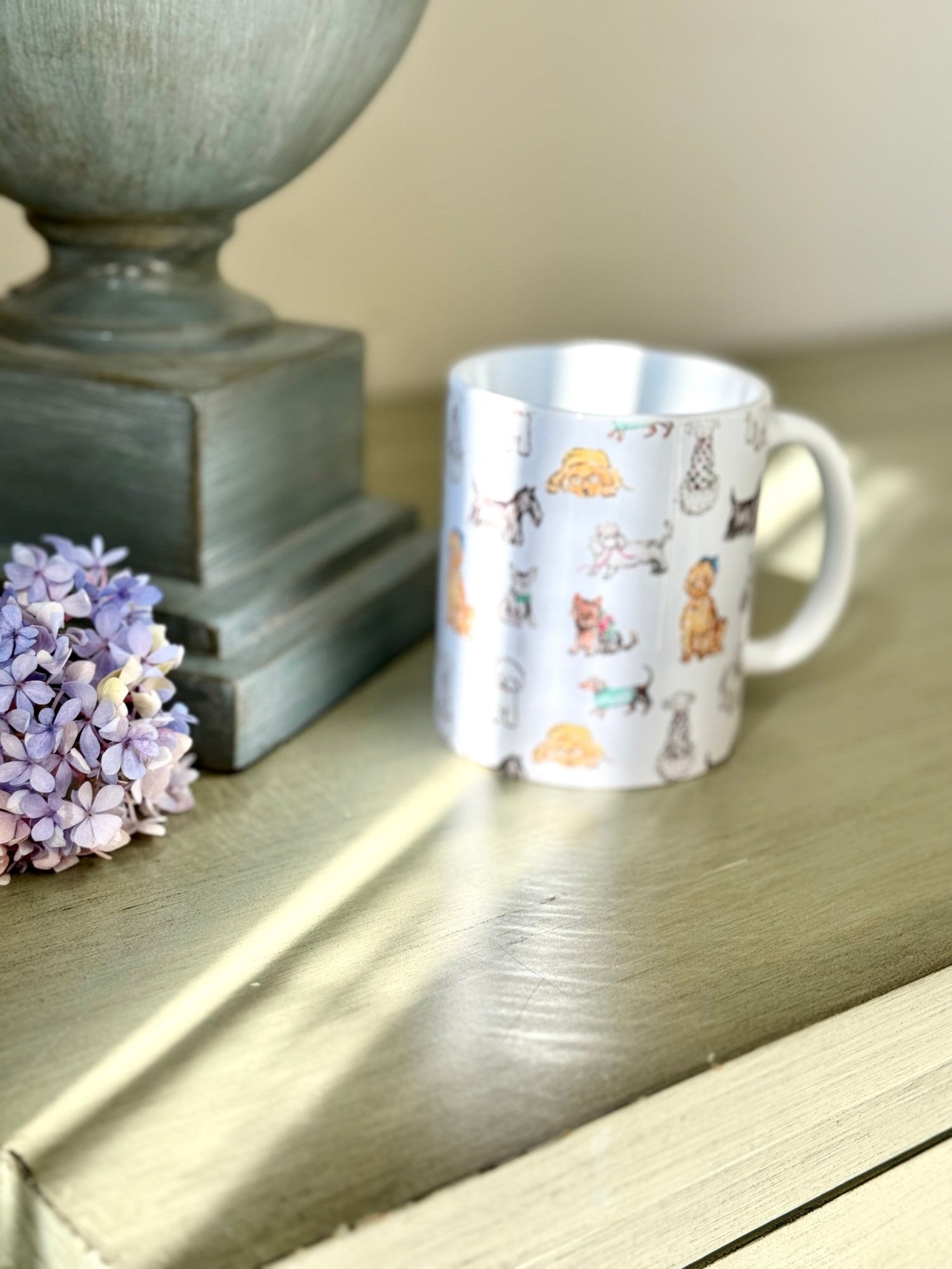 dog fancy pattern ceramic mug - designs by pippa