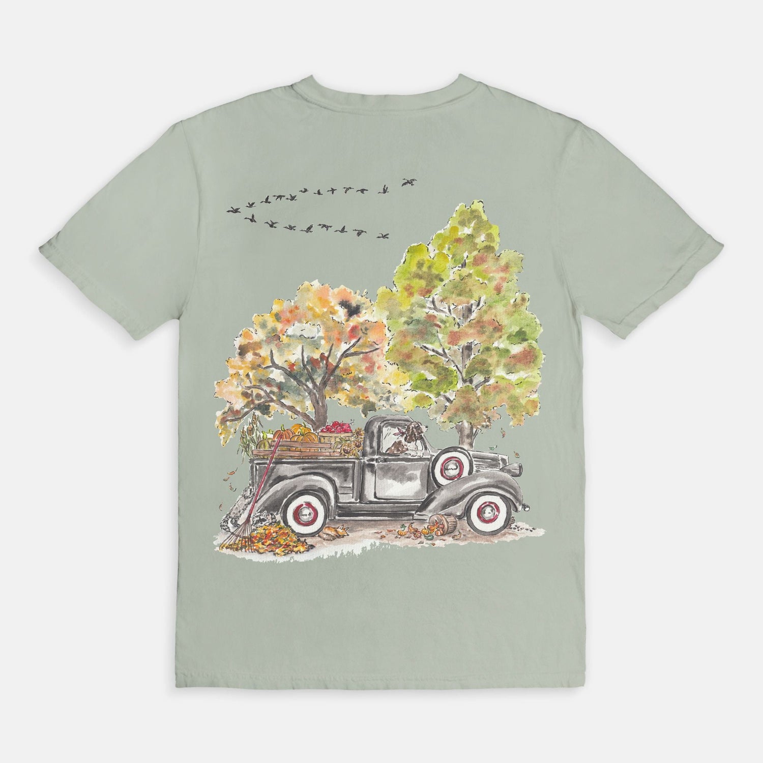 everything beautiful in season fall rustic truck custom tee - designs by pippa