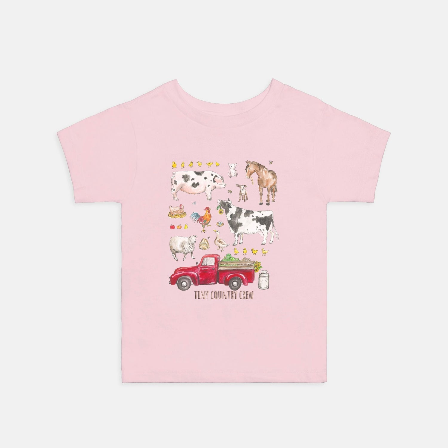 farmer friends tiny crew custom kids tee toddler 2T - 5T - designs by pippa