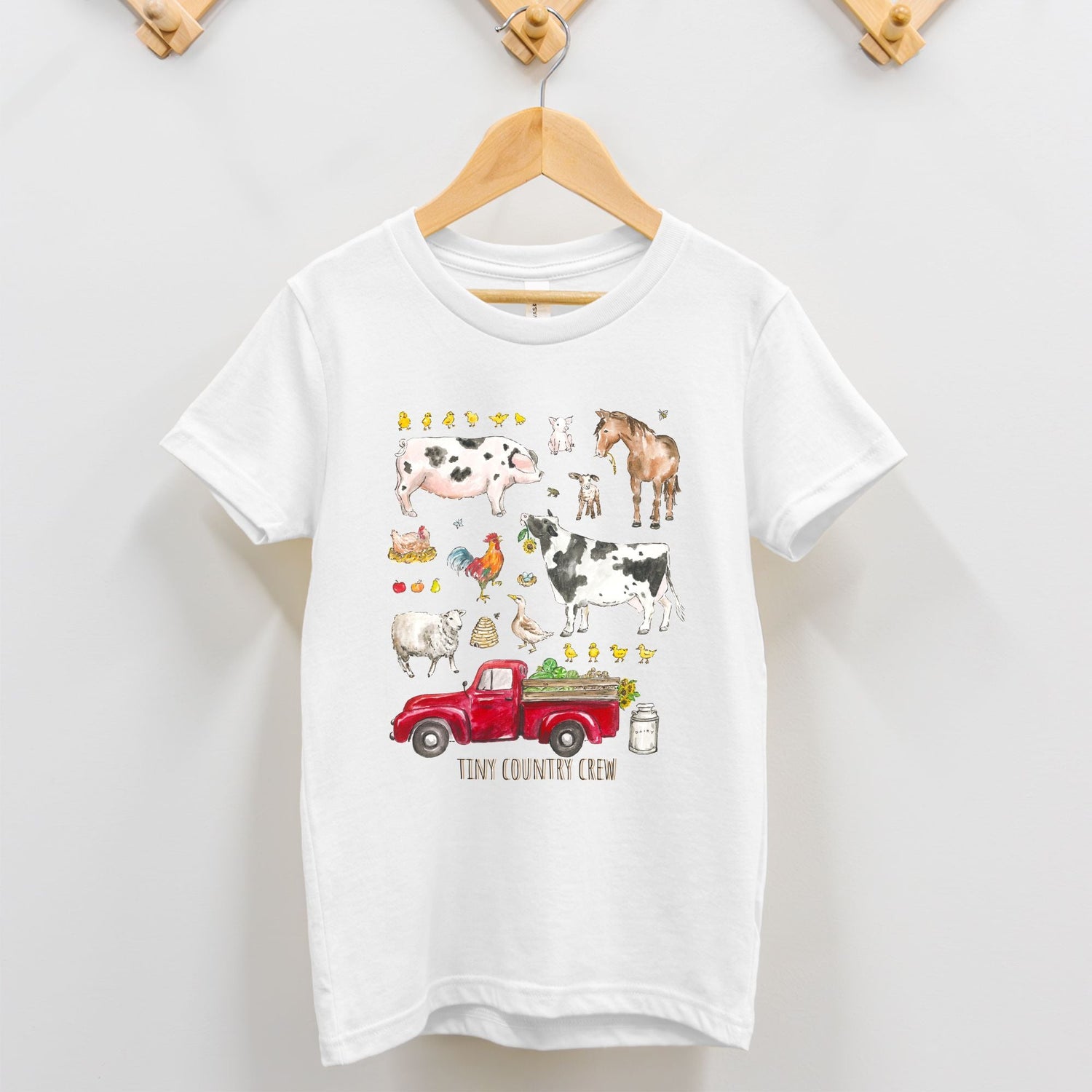 farmer friends tiny crew custom kids tee toddler 2T - 5T - designs by pippa