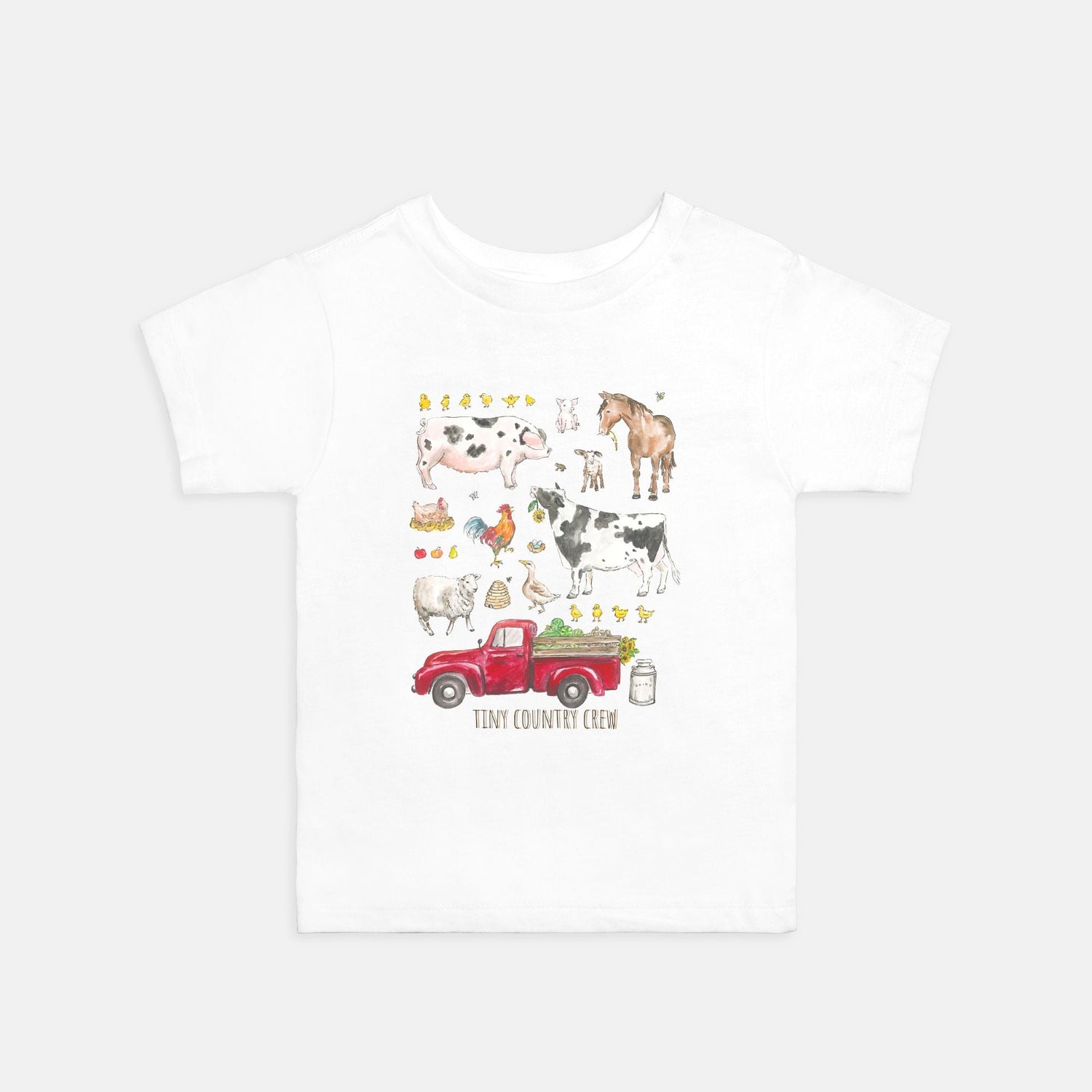 farmer friends tiny crew custom kids tee toddler 2T - 5T - designs by pippa