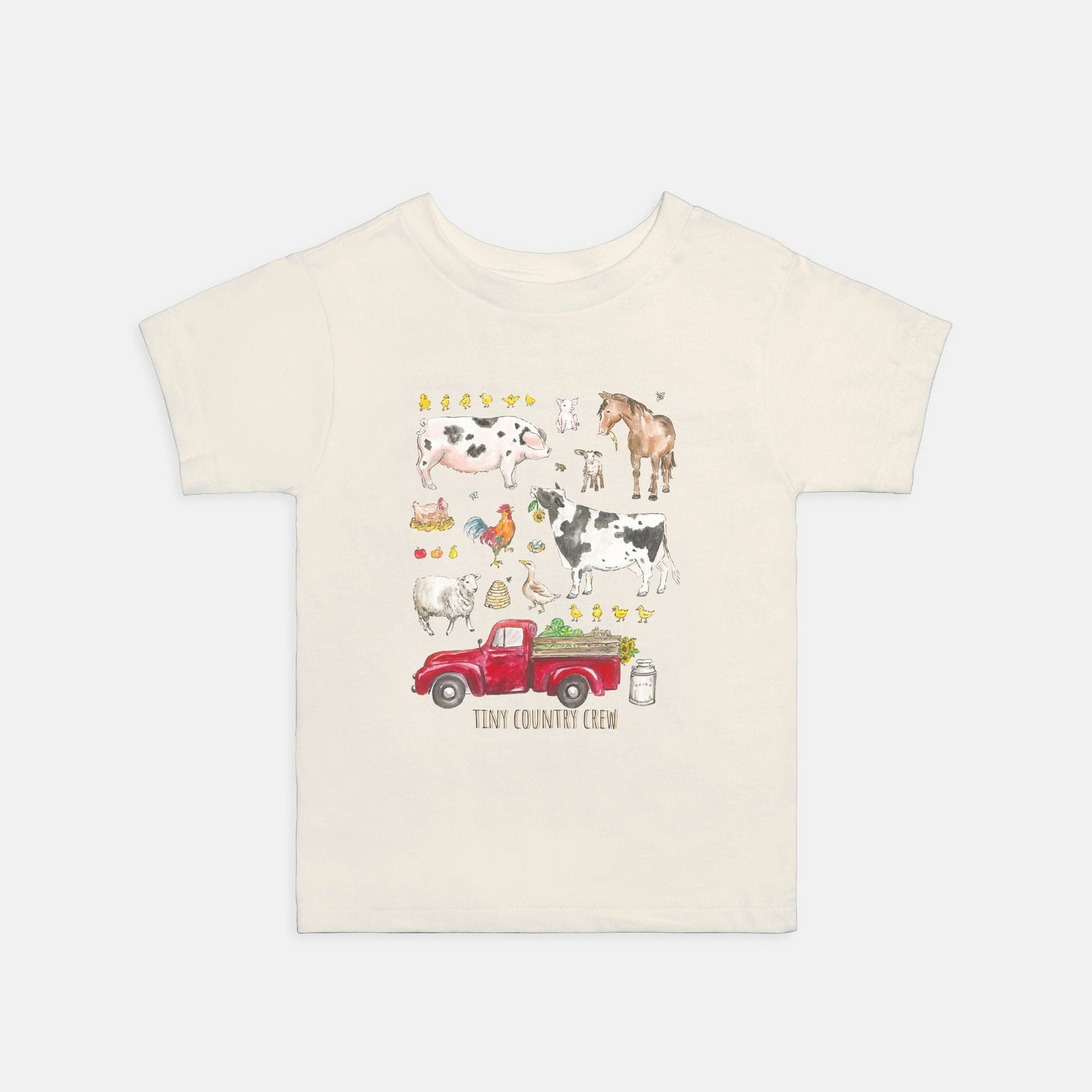 farmer friends tiny crew custom kids tee toddler 2T - 5T - designs by pippa