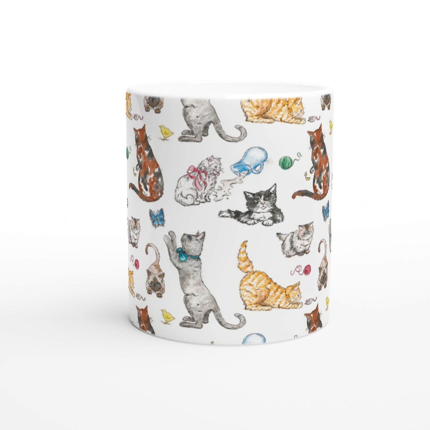 fine feline ceramic mug - designs by pippa