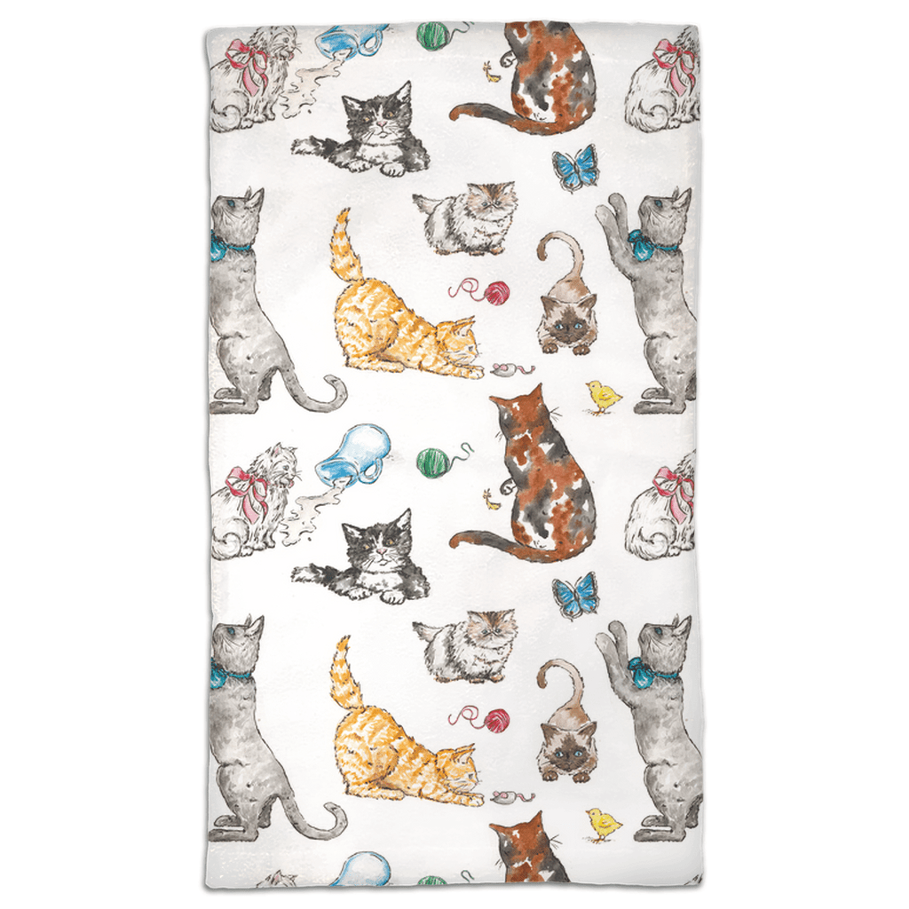 fine feline hand towel - designs by pippa