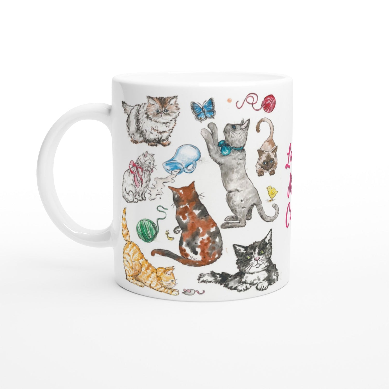 fine feline personalized ceramic mug - designs by pippa