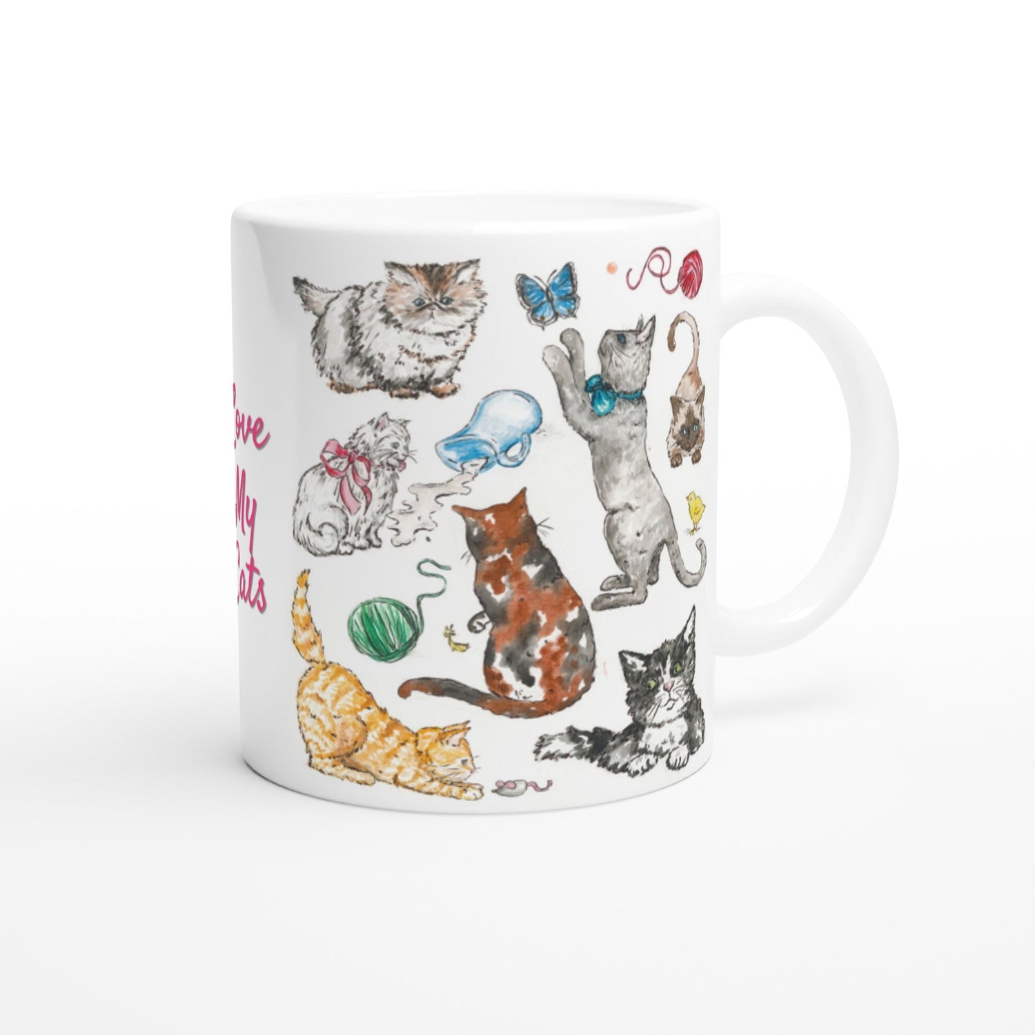 fine feline personalized ceramic mug - designs by pippa