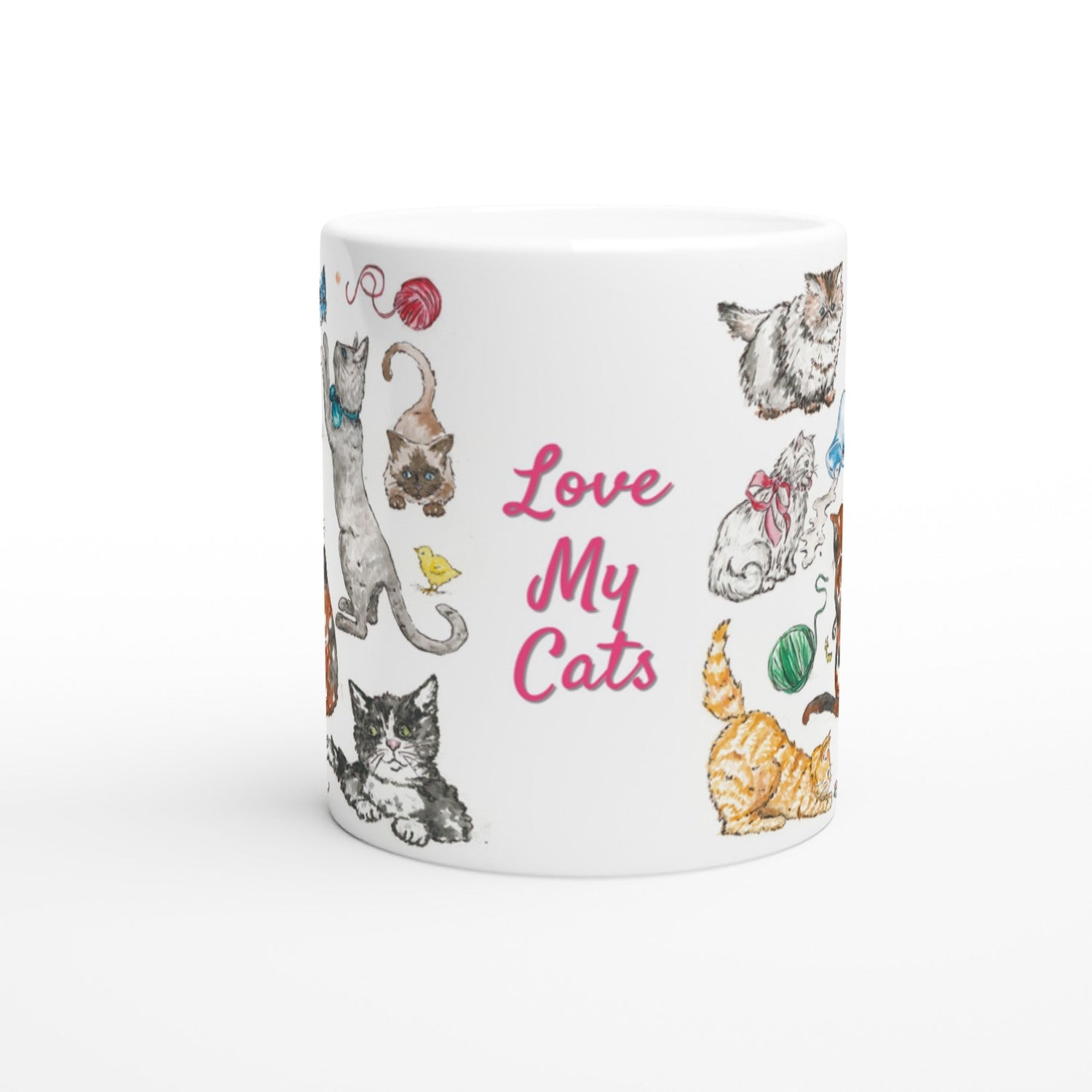 fine feline personalized ceramic mug - designs by pippa