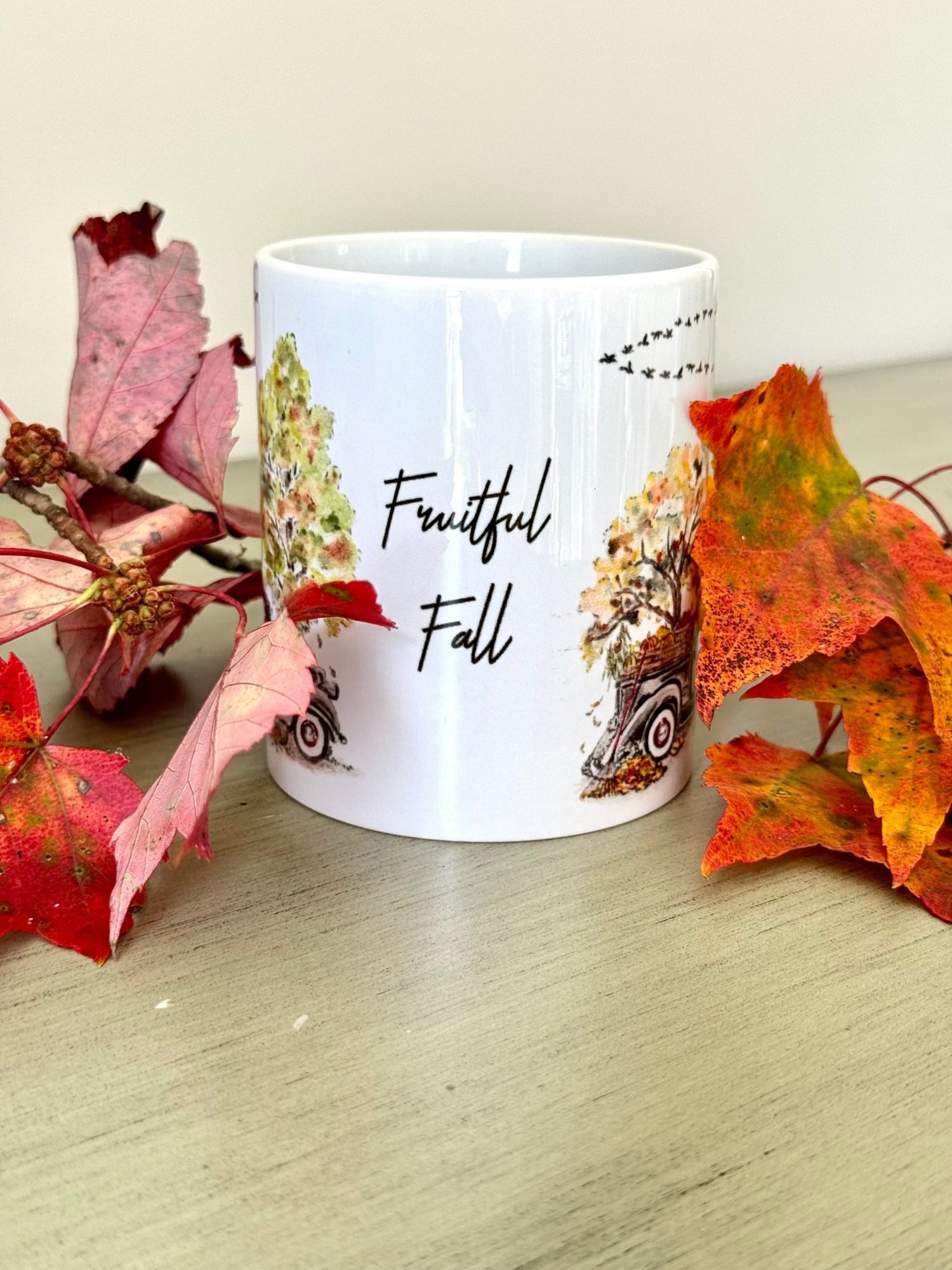 fruitful fall personalized ceramic mug - designs by pippa