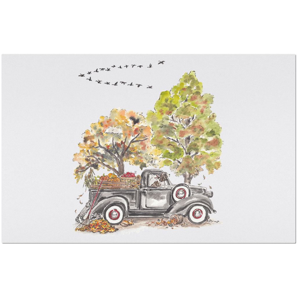 fruitful fall truck placemat - designs by pippa