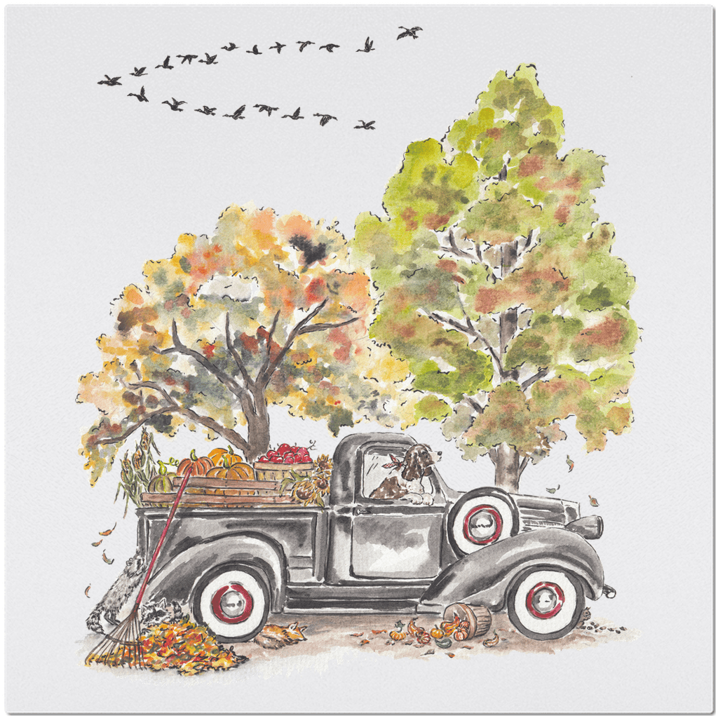 fruitful fall truck placemat - designs by pippa