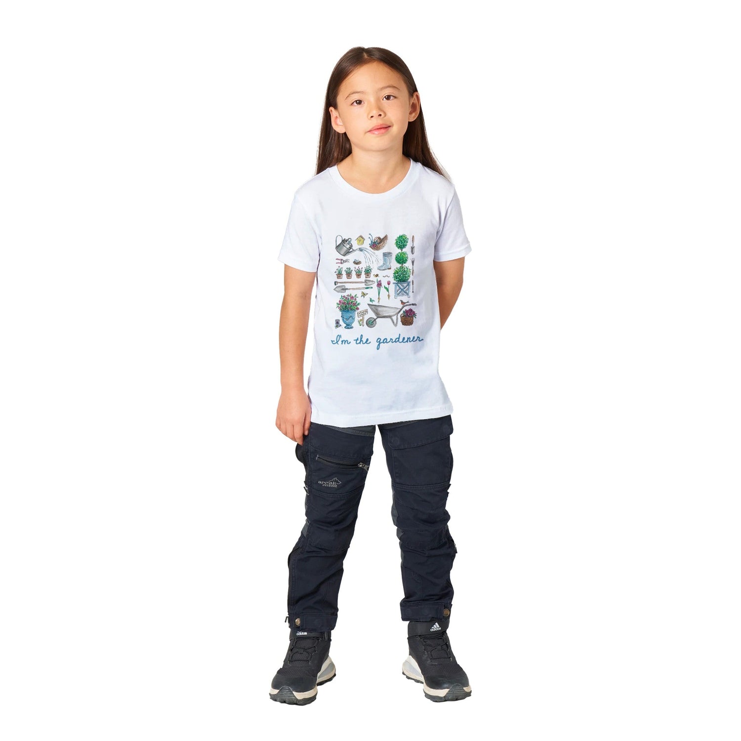 gardener premium kids personalized graphic tee - designs by pippa