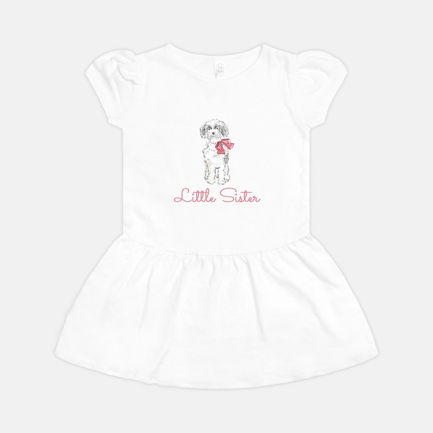 little sister custom puppy rib dress 2T - 5/6T - designs by pippa