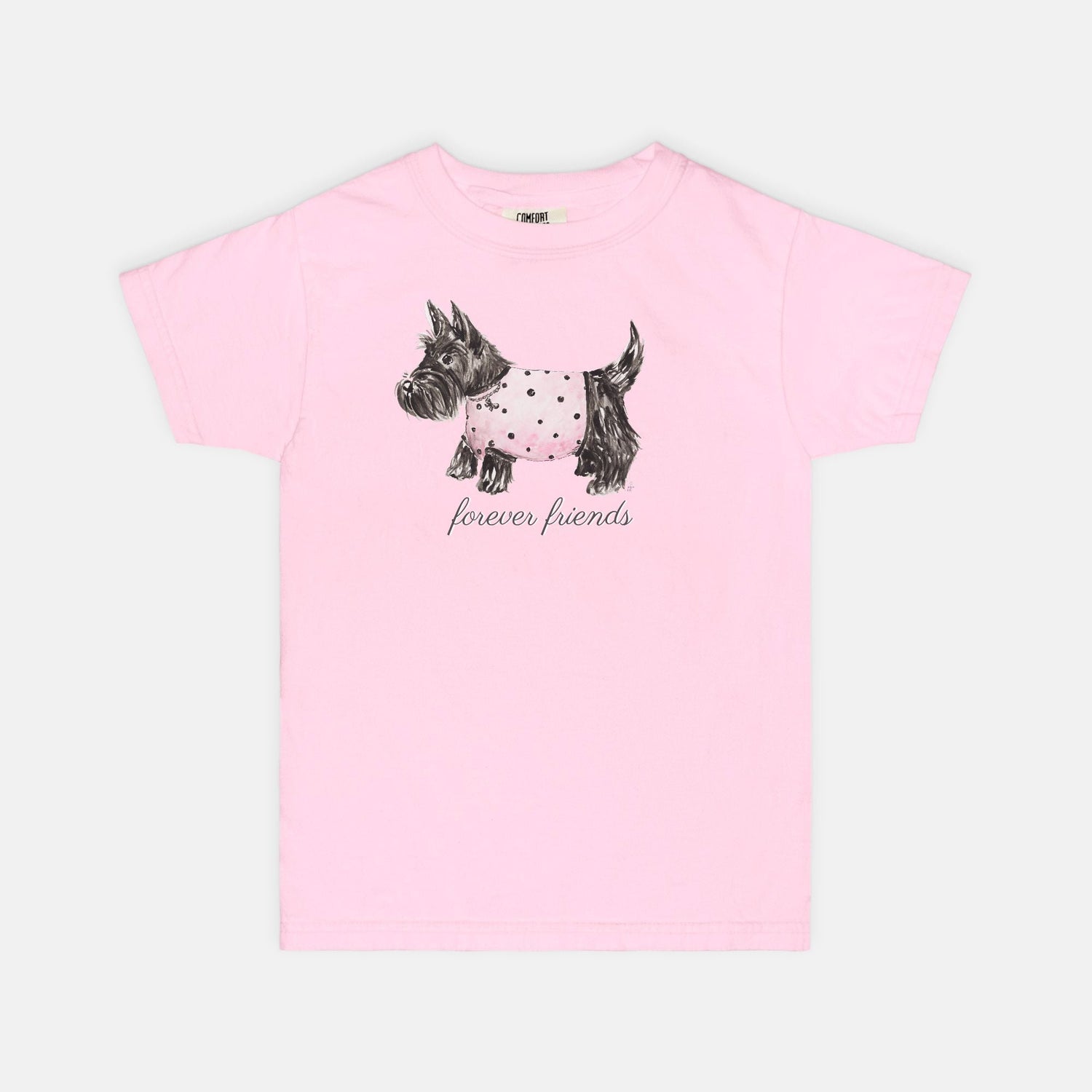 pink girl spotty scotty custom t - shirt - designs by pippa