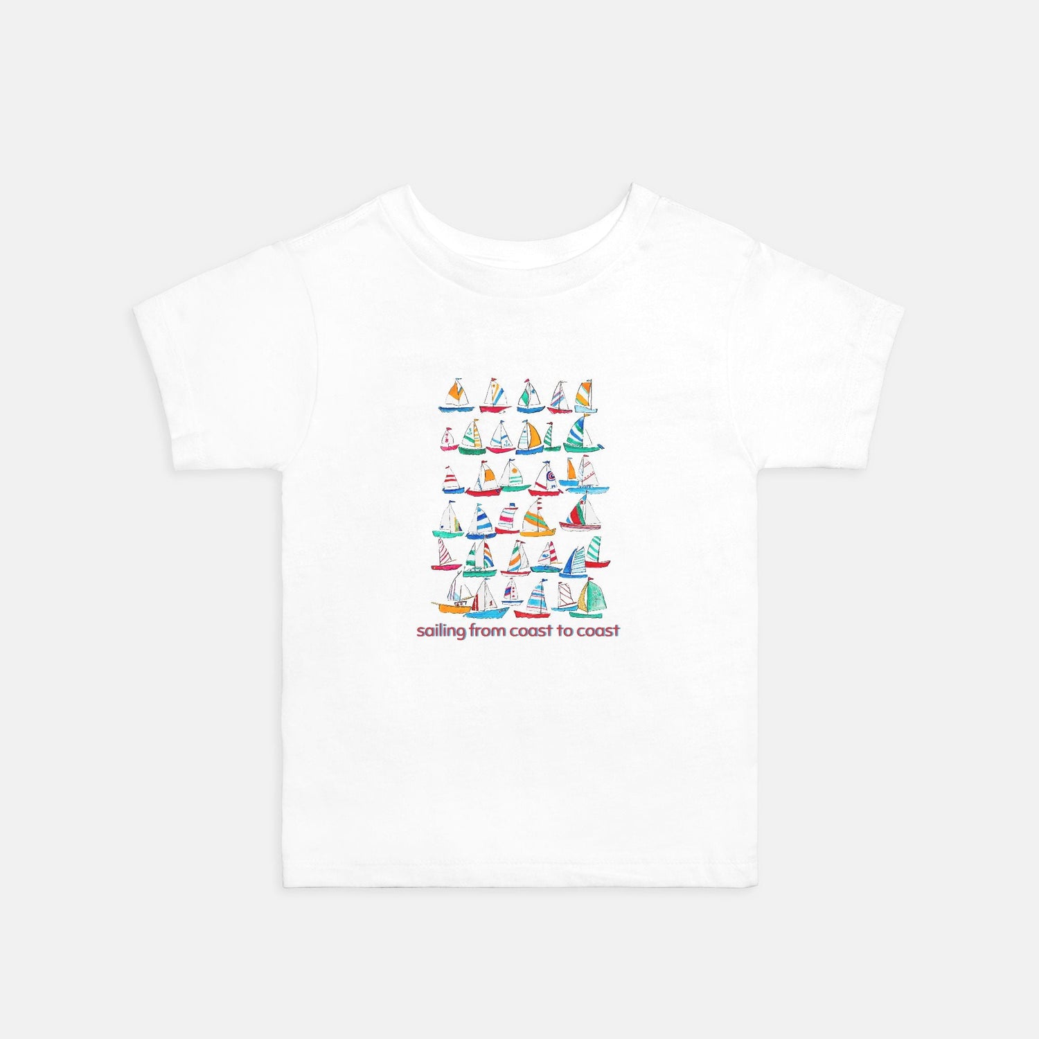 sailing from coast to coast boy custom t-shirt Toddler 2T - 5T - designs by pippa