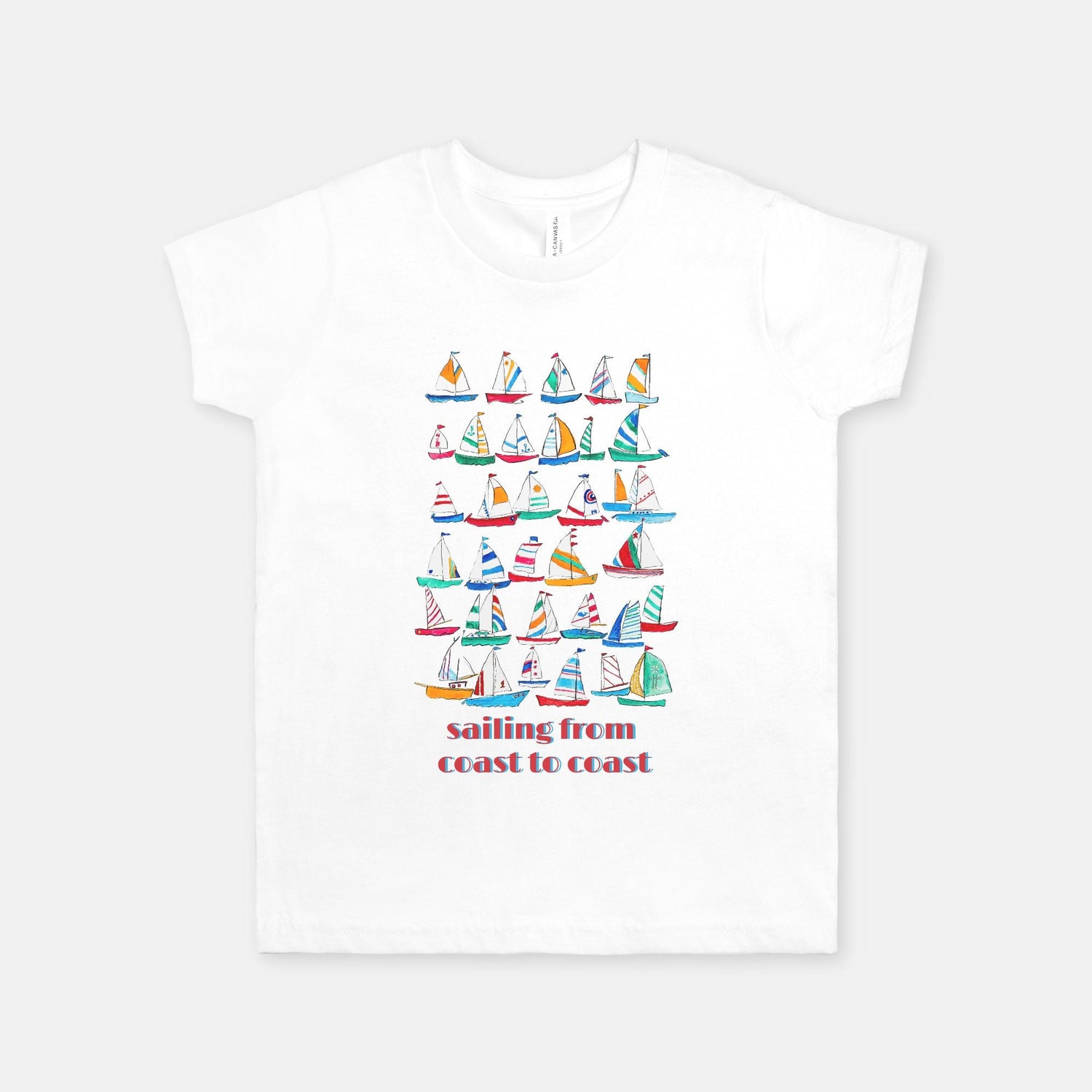 sails coast to coast boys custom tshirt Youth S - XL - designs by pippa