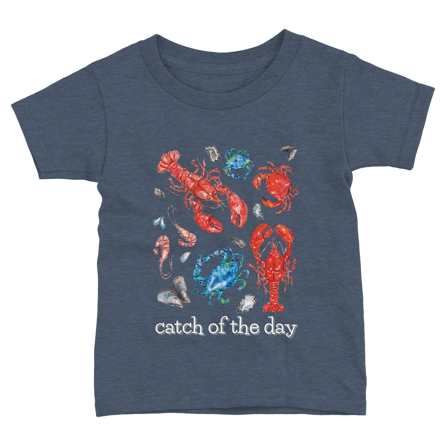 shellfish selection personalized toddler graphic tee boy girl - designs by pippa