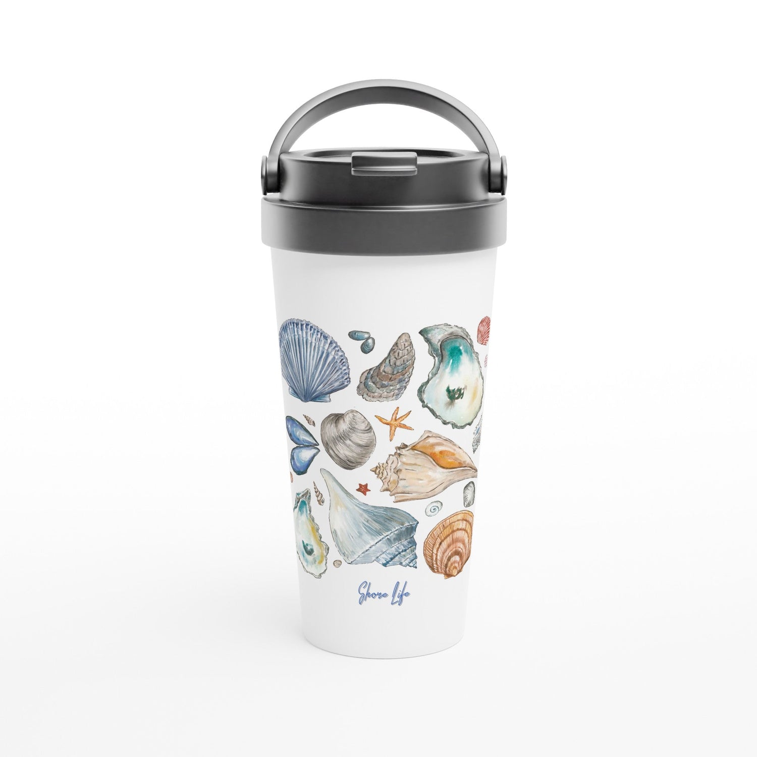 shore life personalized stainless travel mug - designs by pippa