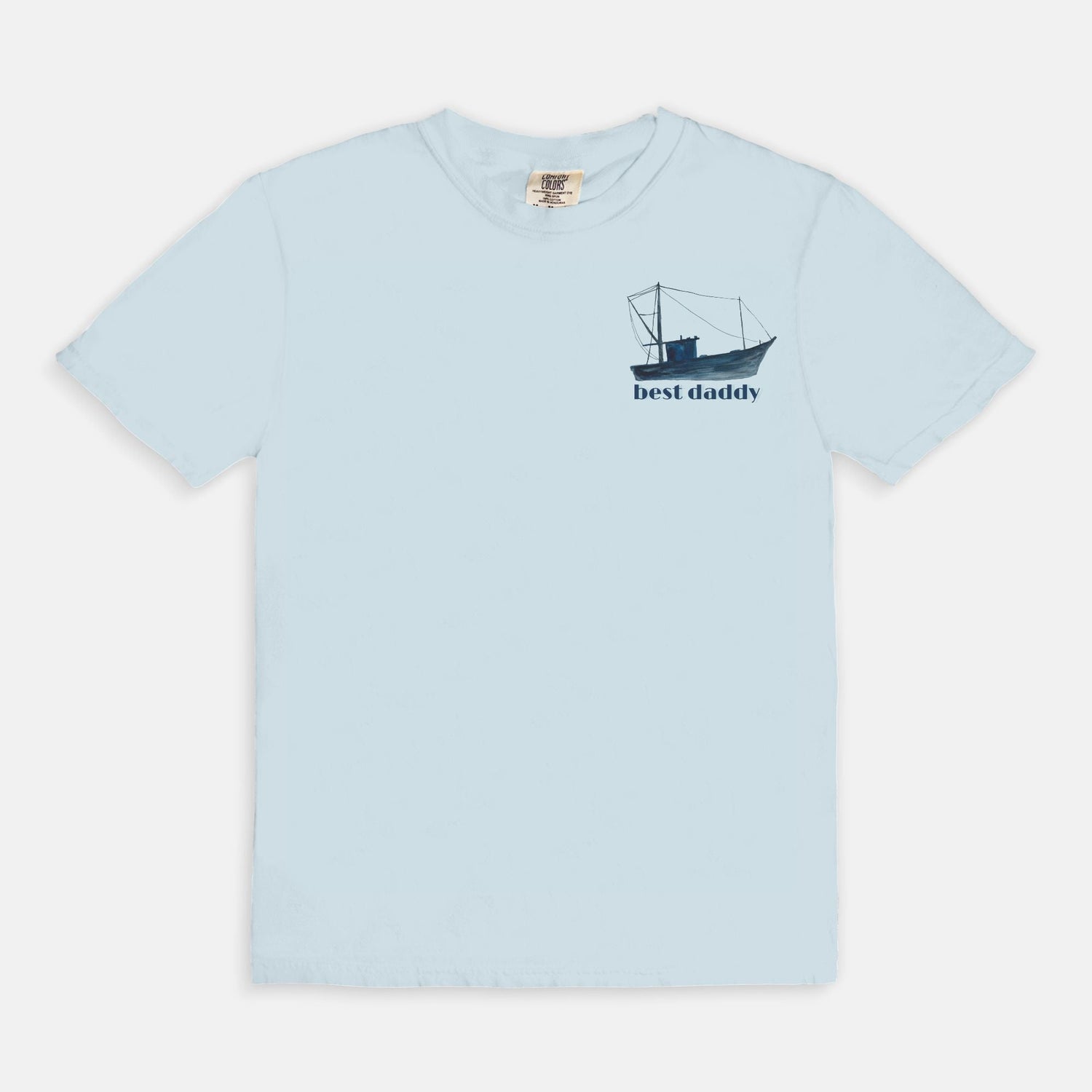 shrimp boat at dusk custom tee Mens S - 4XL - designs by pippa