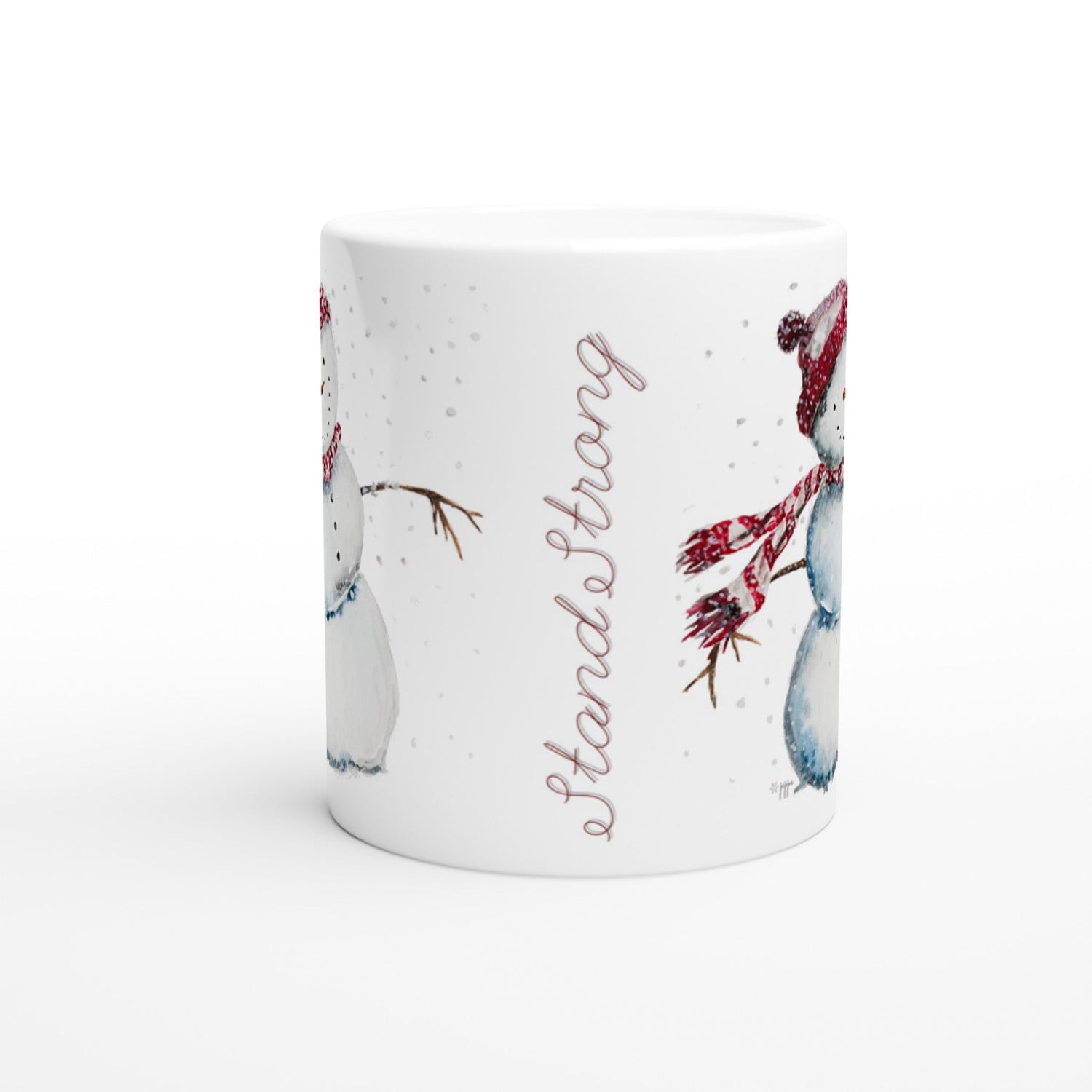 snowman personalized ceramic mug - designs by pippa