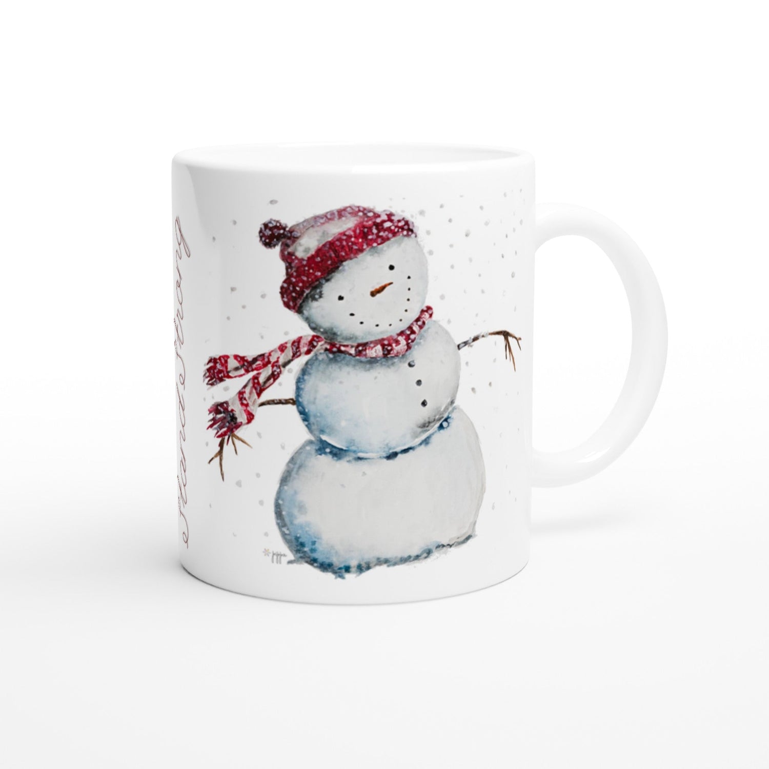 snowman personalized ceramic mug - designs by pippa