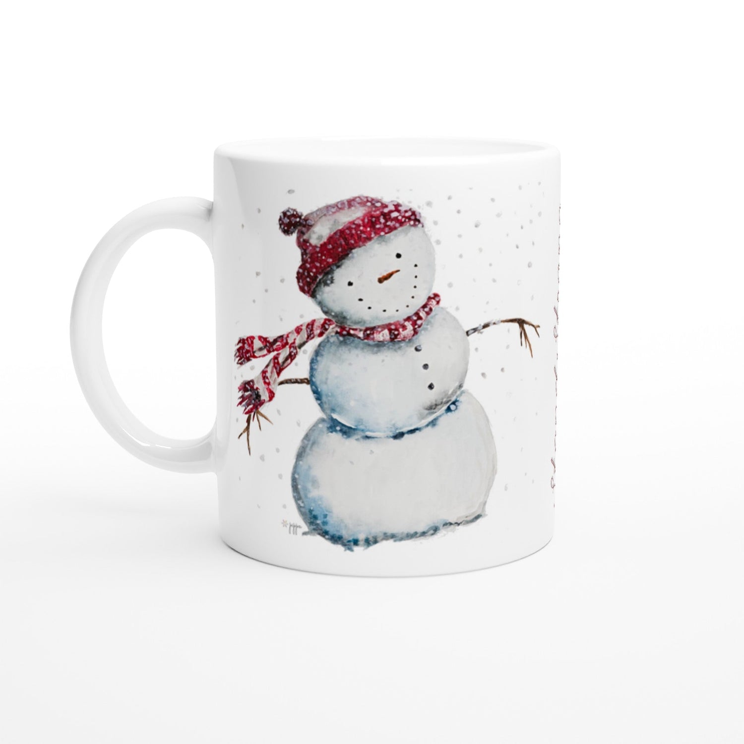 snowman personalized ceramic mug - designs by pippa