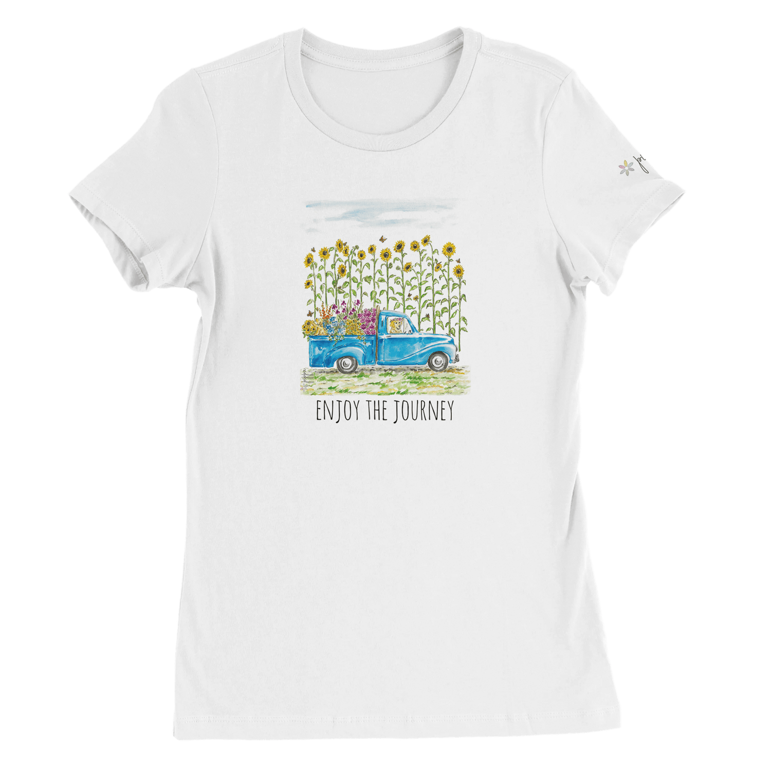 sunny summer premium womens graphic tee personalized - designs by pippa