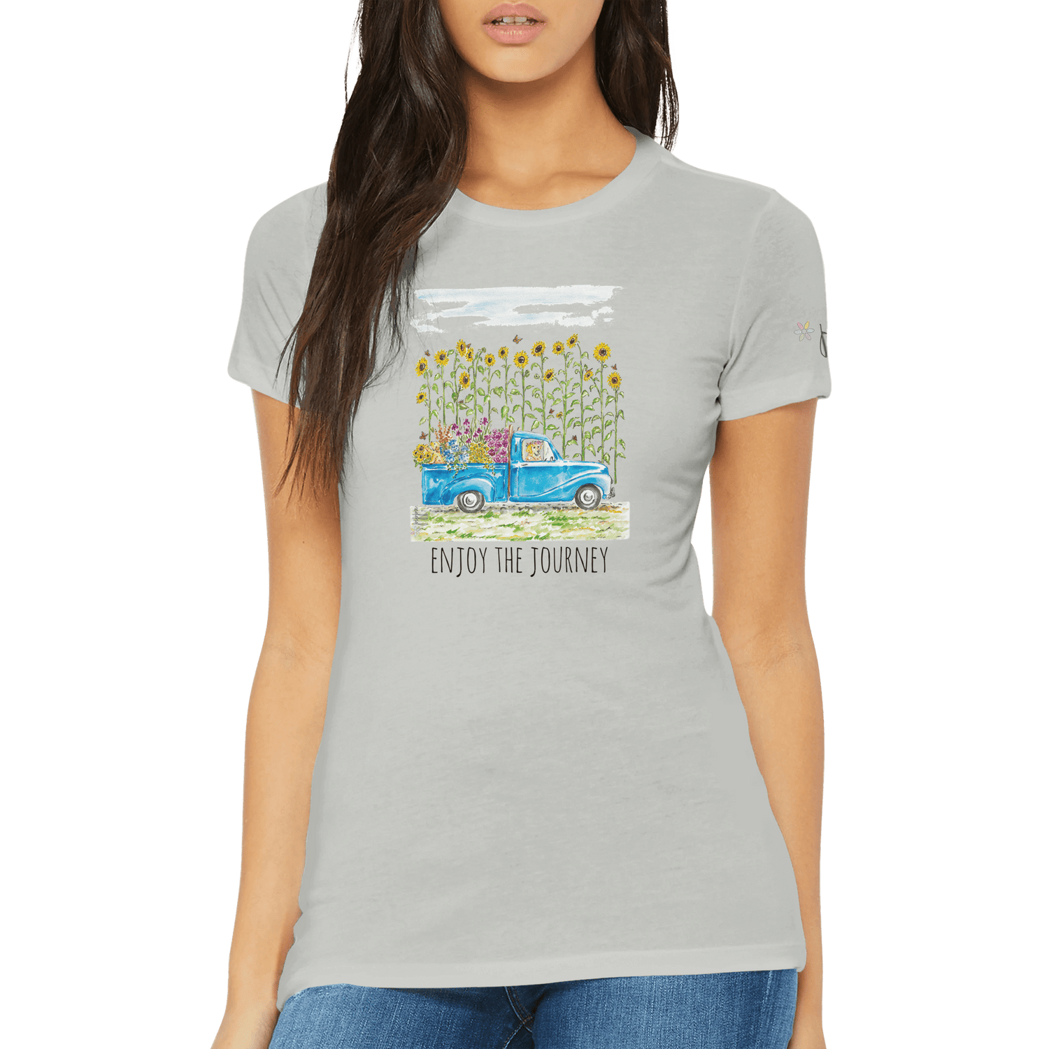 sunny summer premium womens graphic tee personalized - designs by pippa