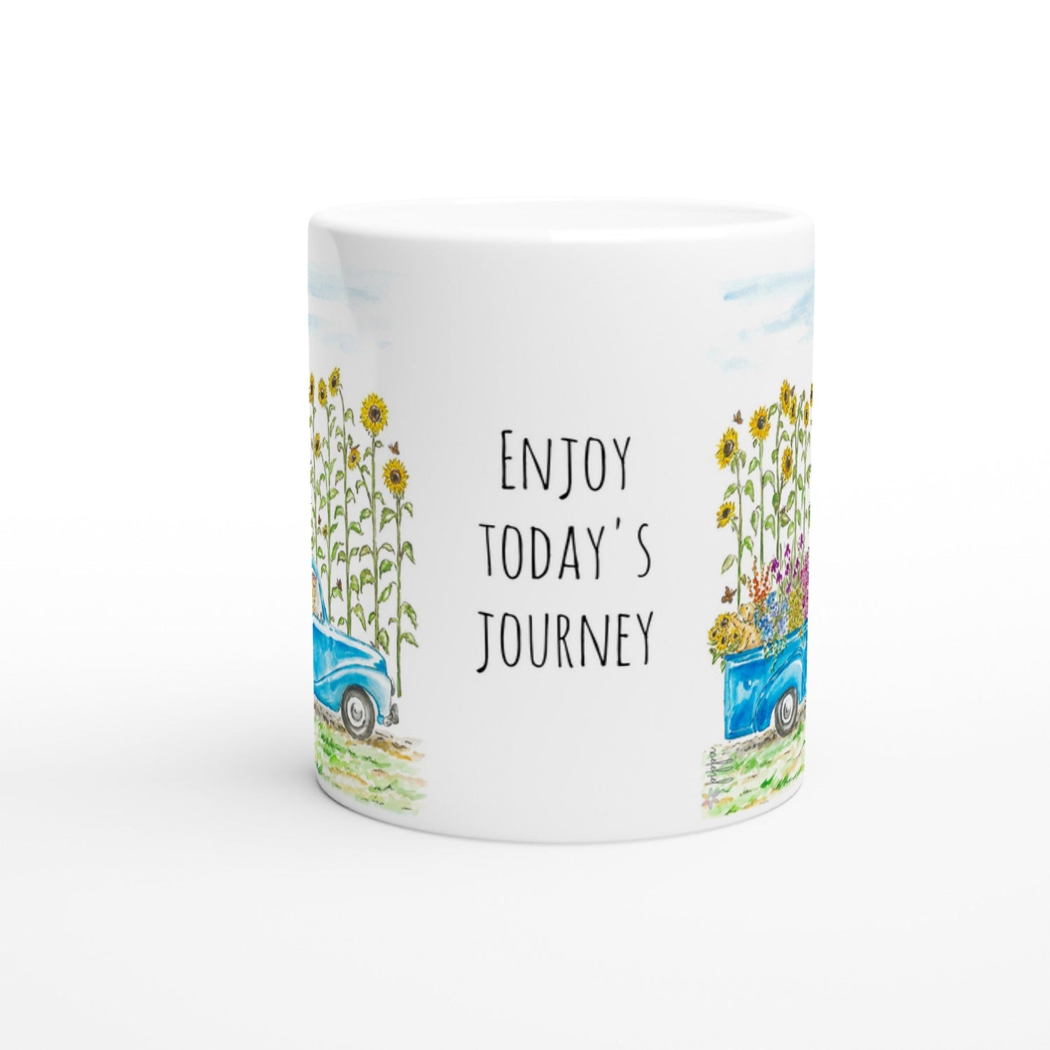 sunny summer truck mug custom personalized mug - designs by pippa