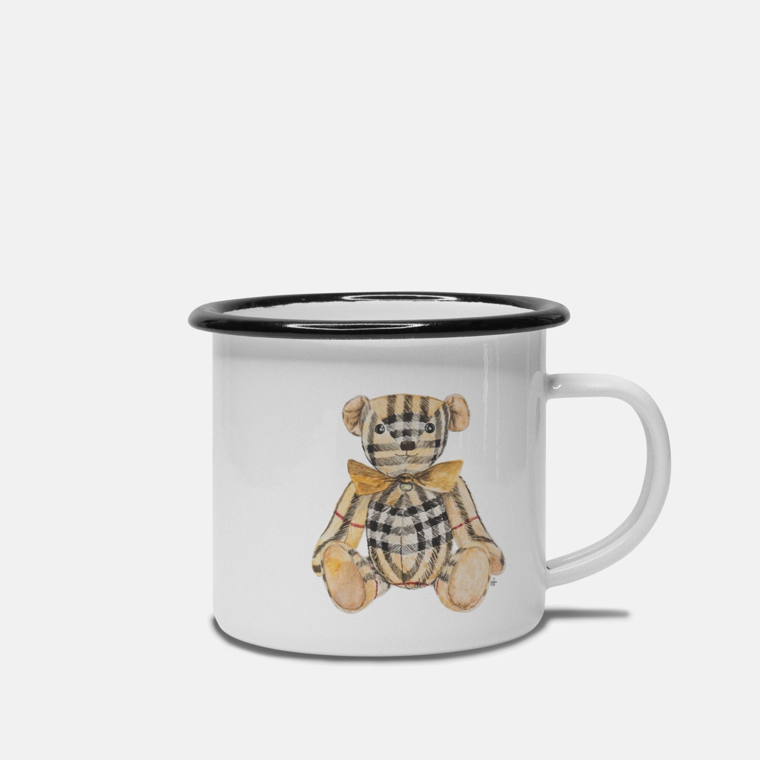 the bearberry bear collection camp mug 10 oz. black rim - designs by pippa