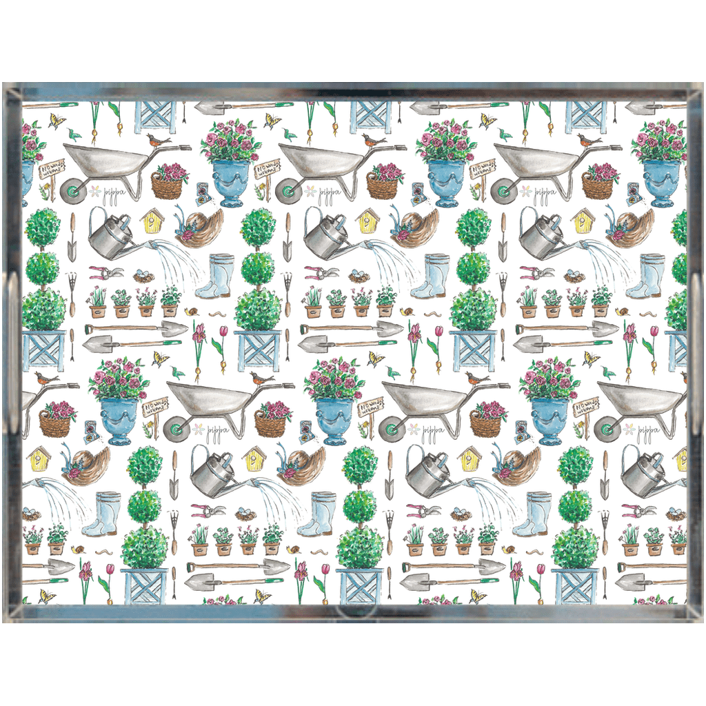 the garden interchangeable acrylic tray - designs by pippa